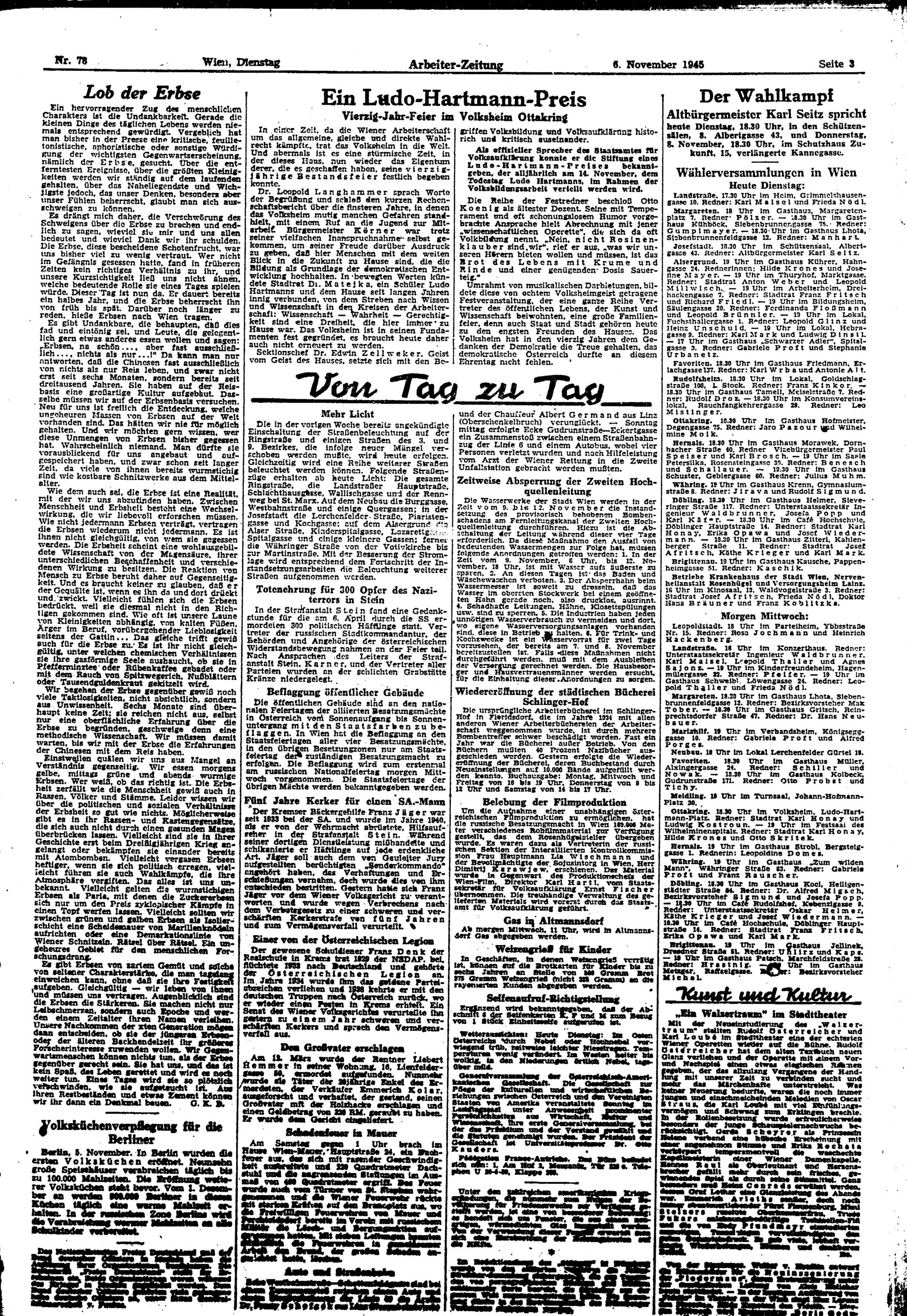 Ausgabe Di. 06.11.1945, Seite 3