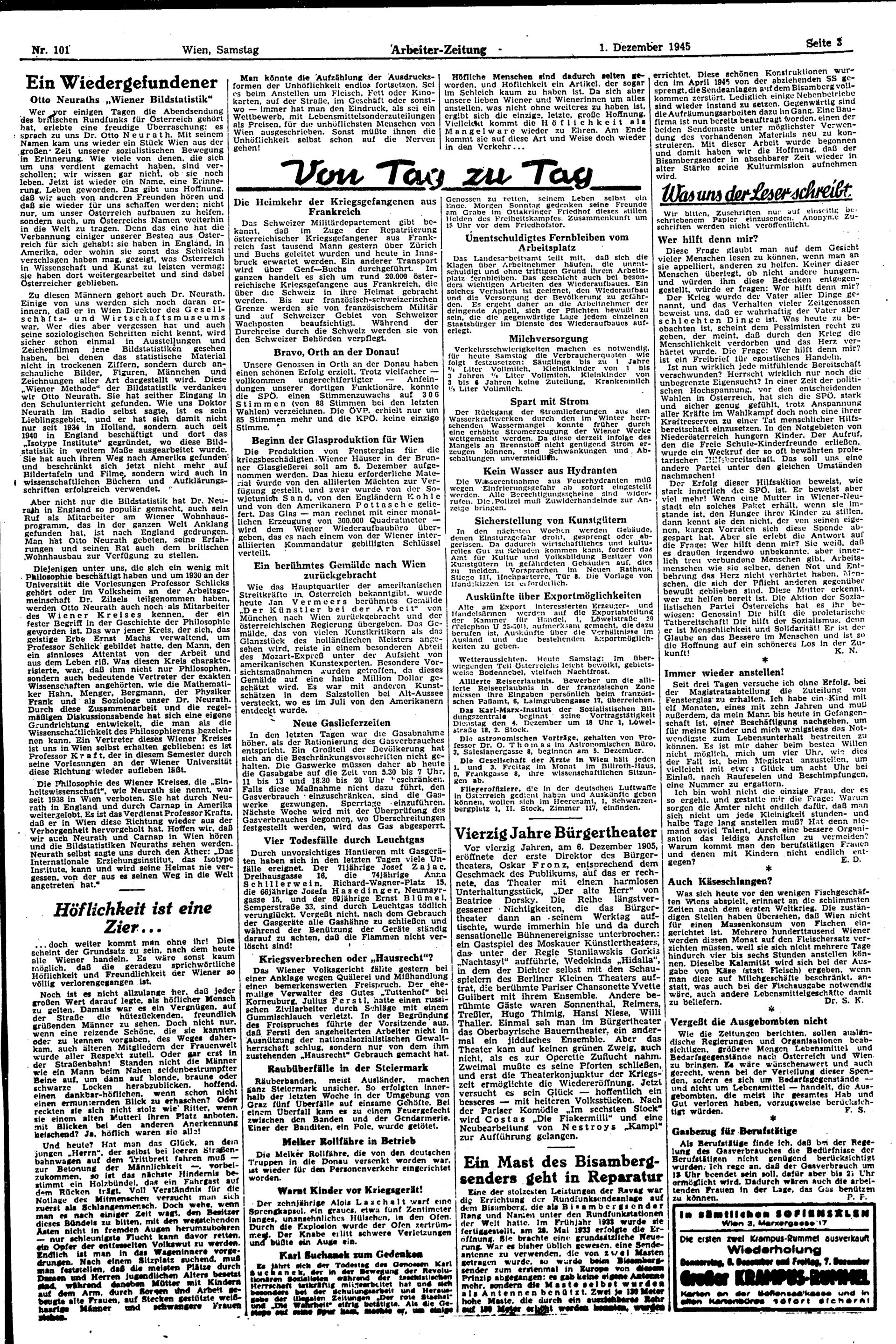 Ausgabe Sa. 01.12.1945, Seite 3