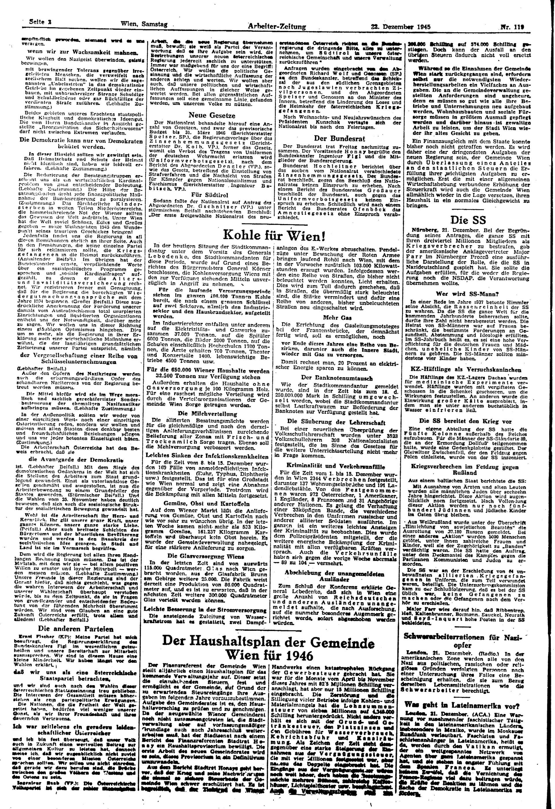 Ausgabe Sa. 22.12.1945, Seite 2