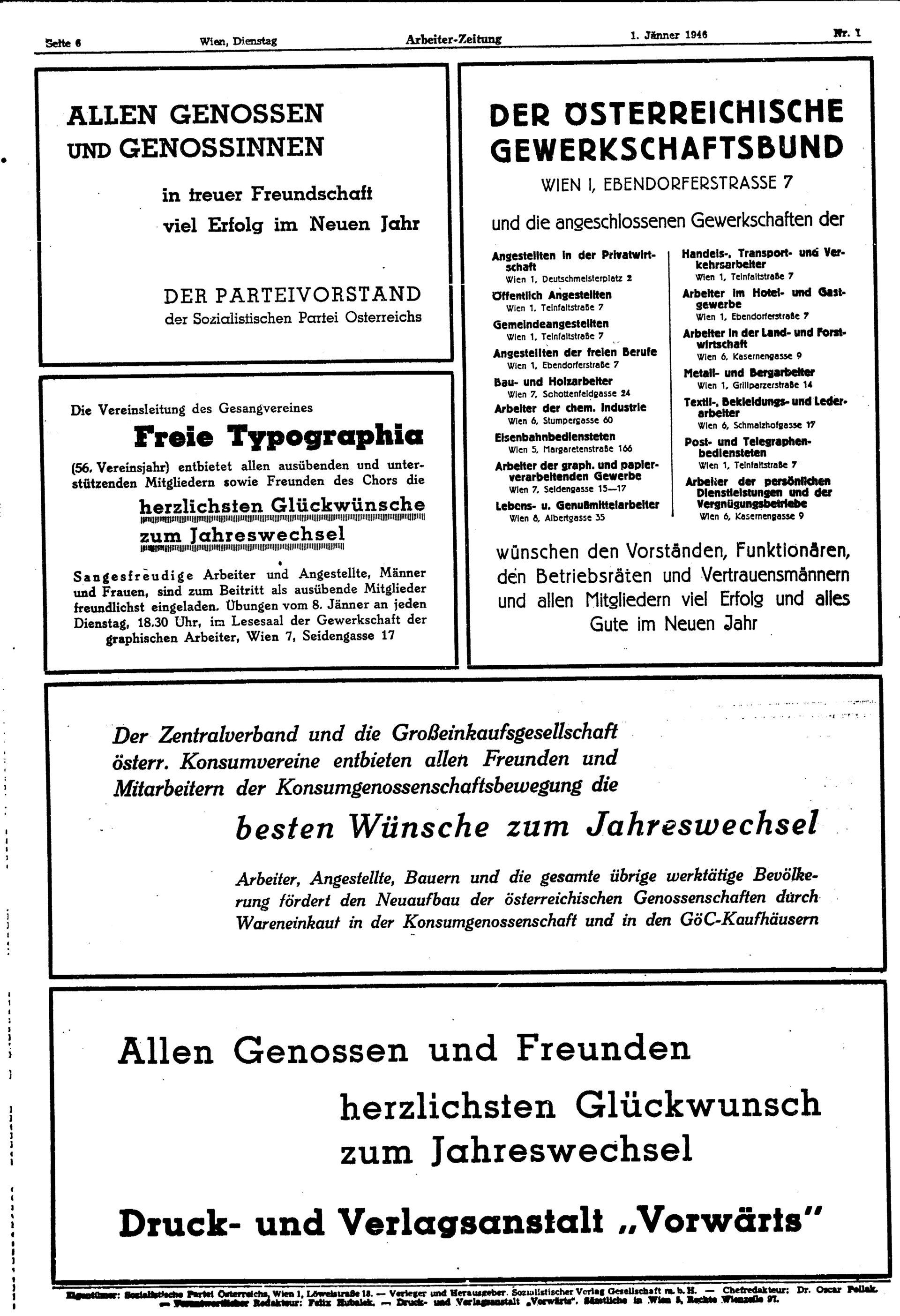 Ausgabe Di. 01.01.1946, Seite 6