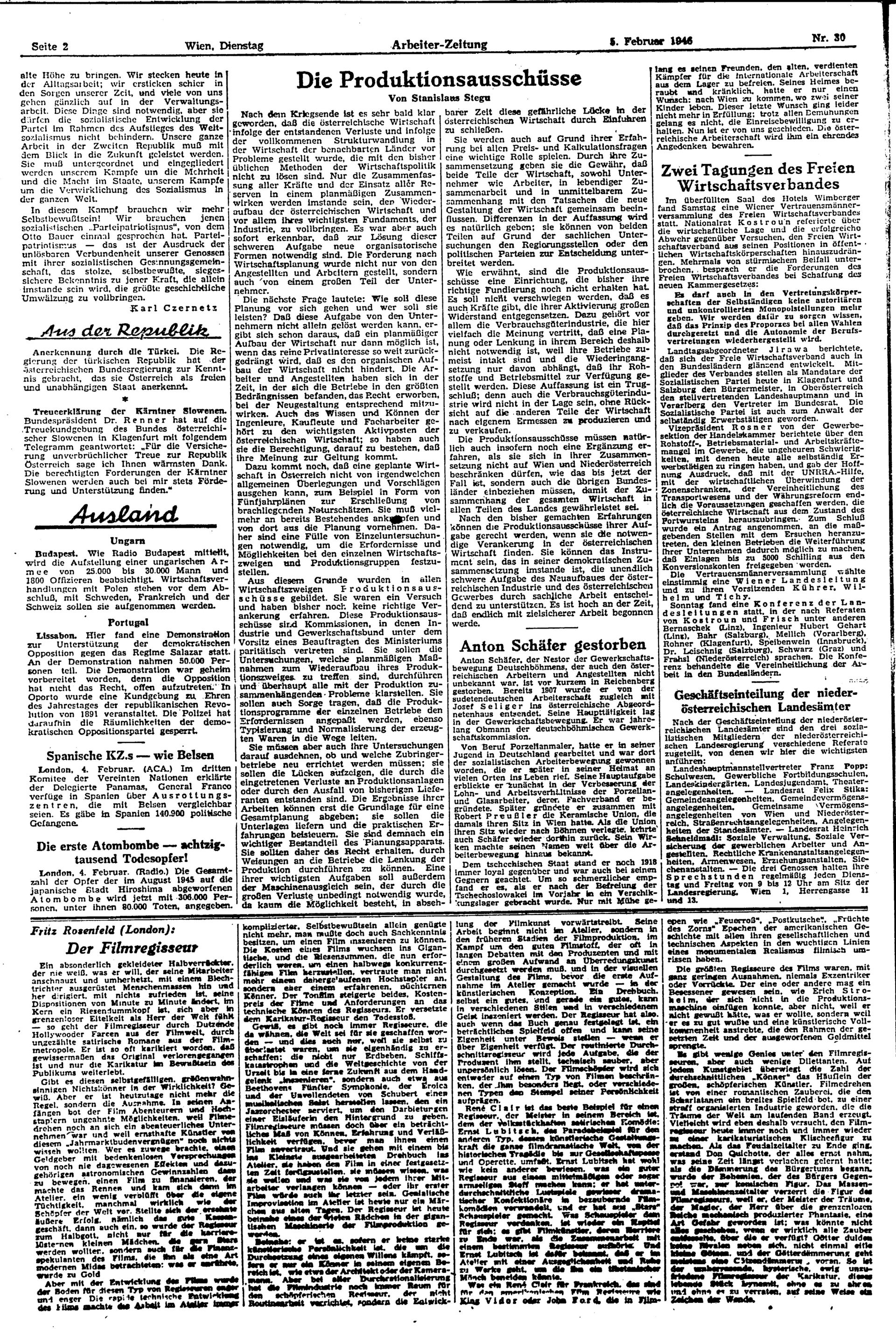 Ausgabe Di. 05.02.1946, Seite 2