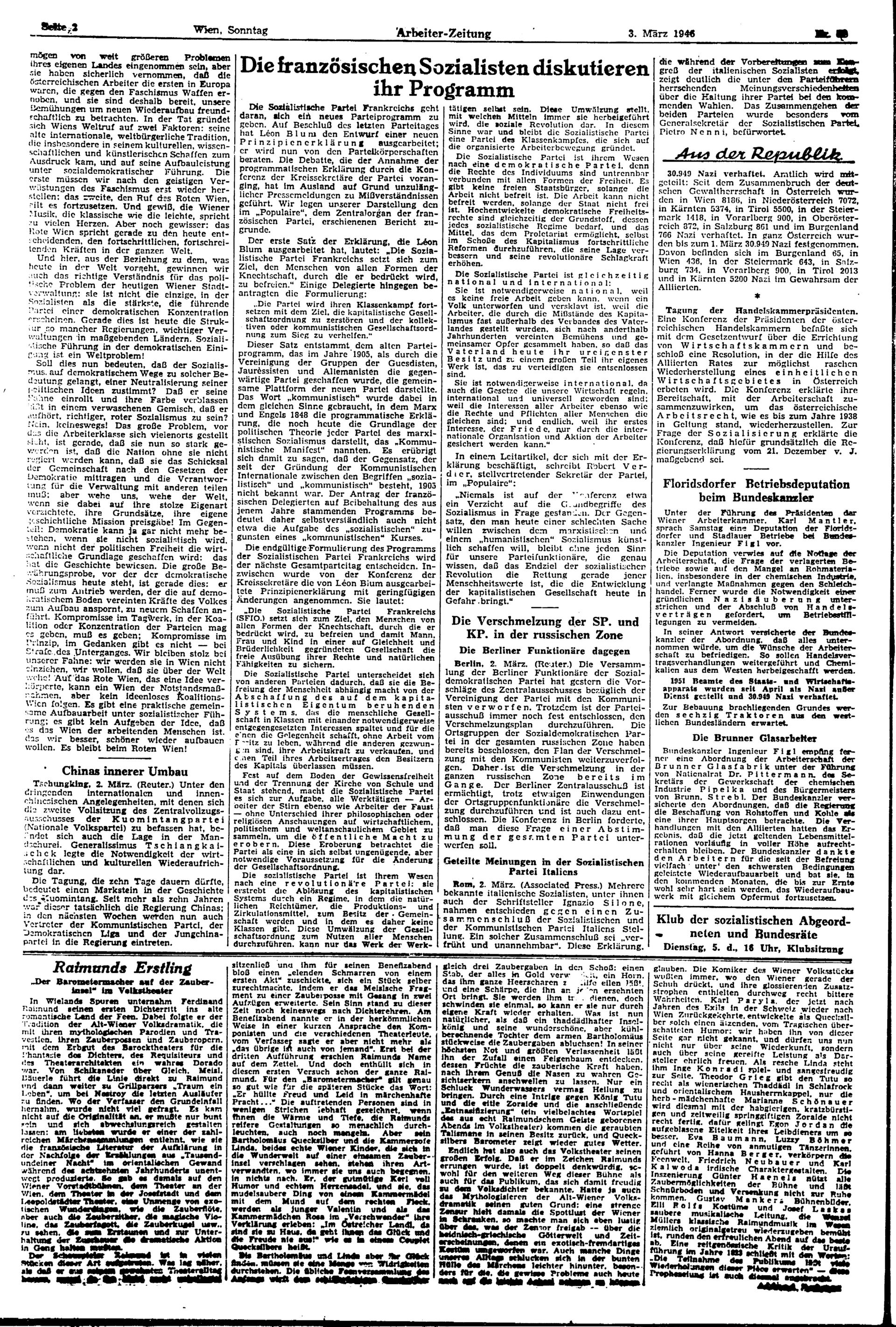 Ausgabe So. 03.03.1946, Seite 2