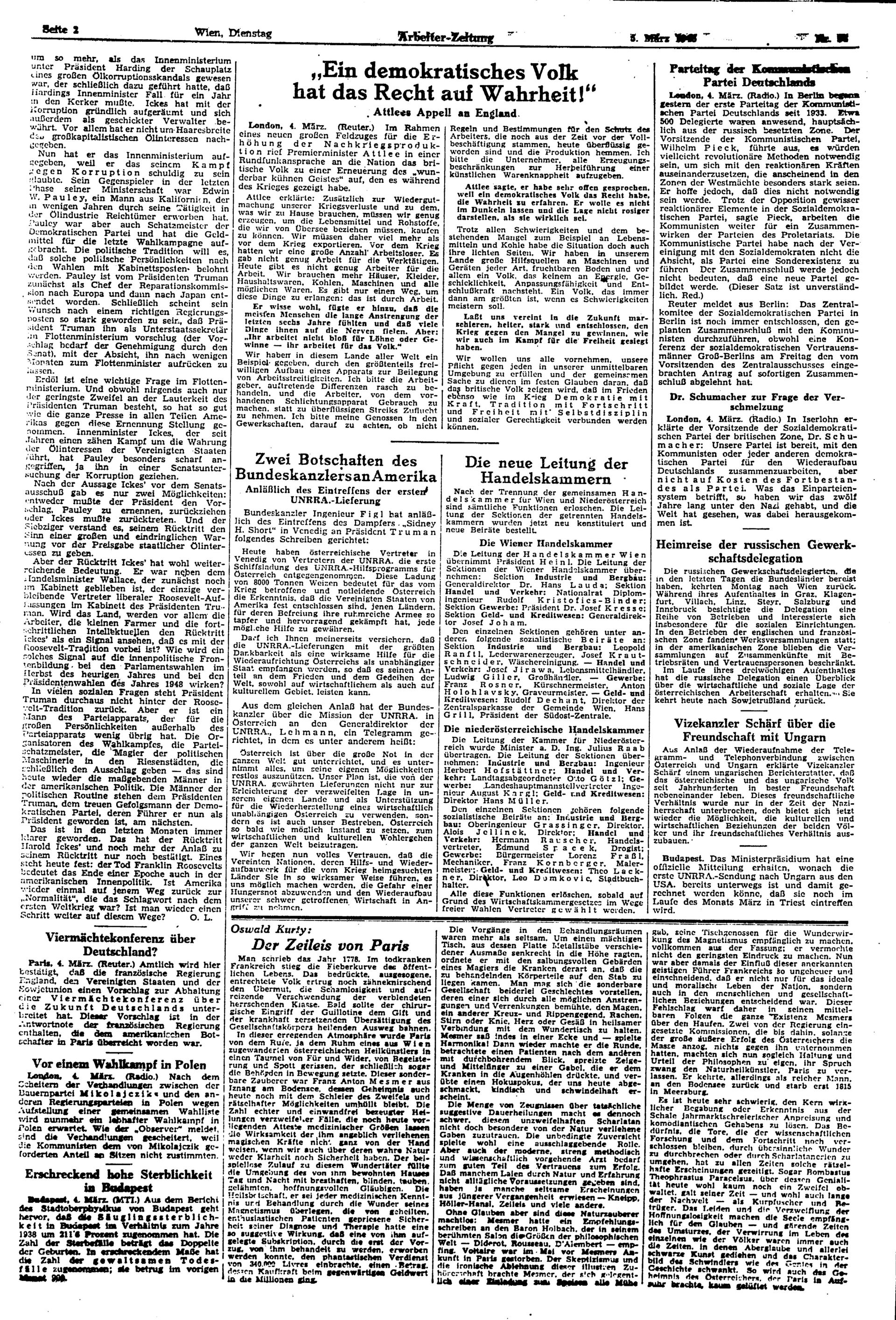 Ausgabe Di. 05.03.1946, Seite 2
