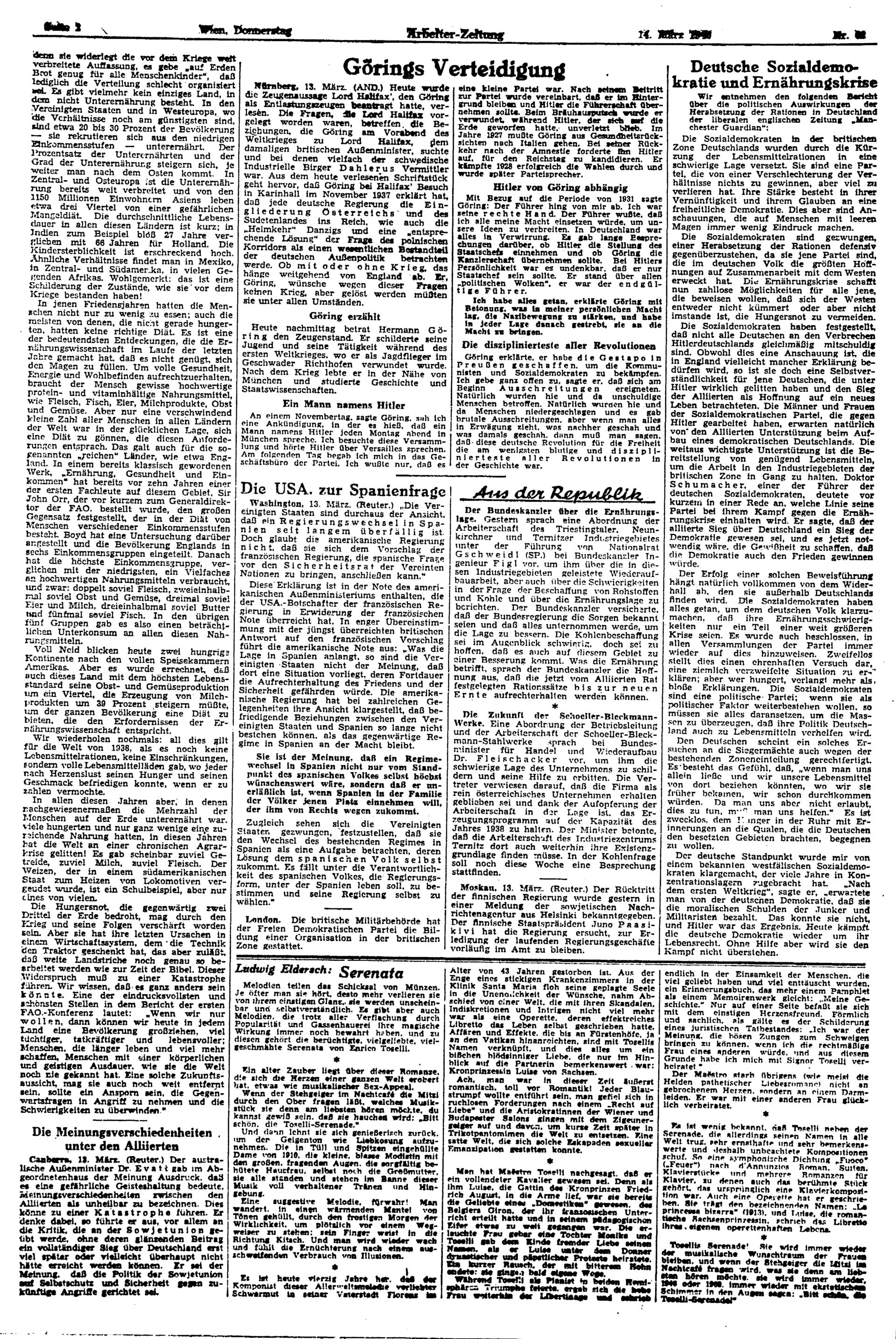 Ausgabe Do. 14.03.1946, Seite 2