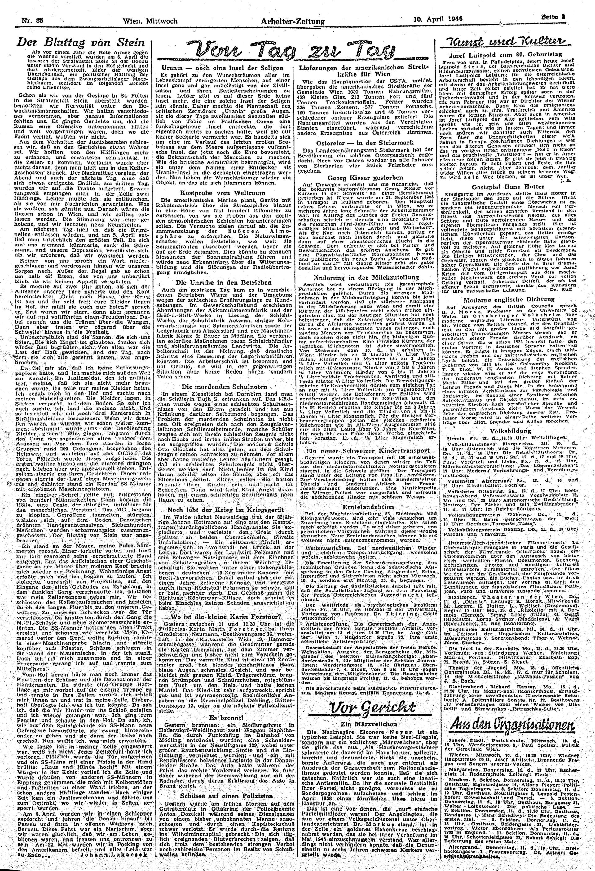 Ausgabe Mi. 10.04.1946, Seite 3