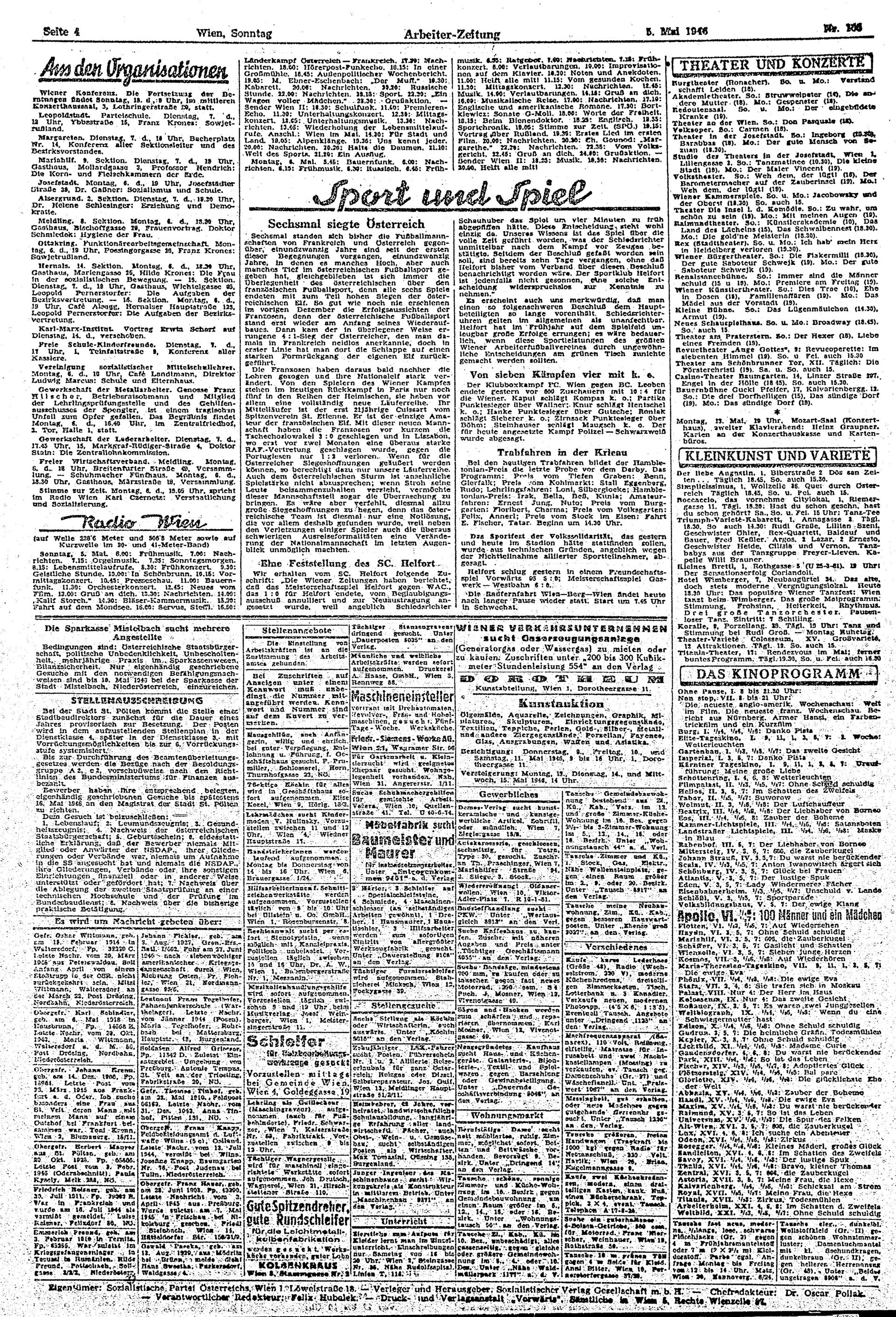 Ausgabe So. 05.05.1946, Seite 4