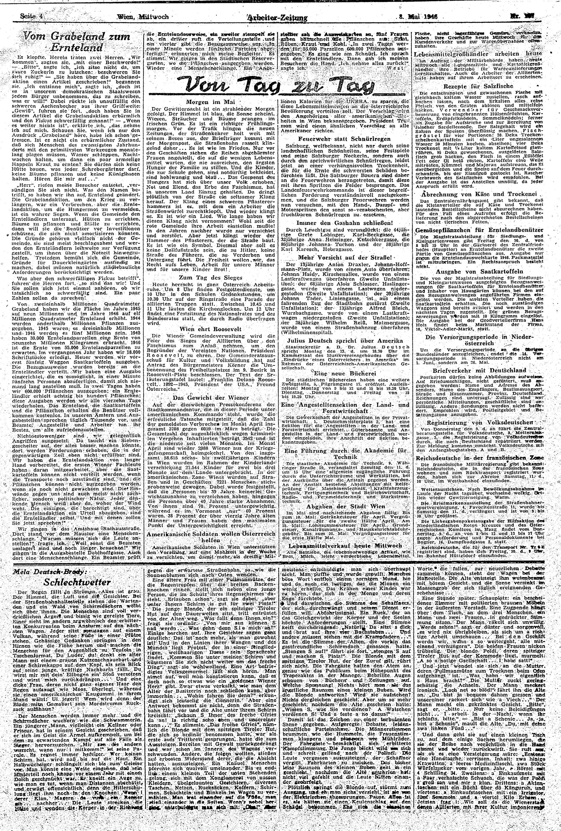 Ausgabe Mi. 08.05.1946, Seite 4