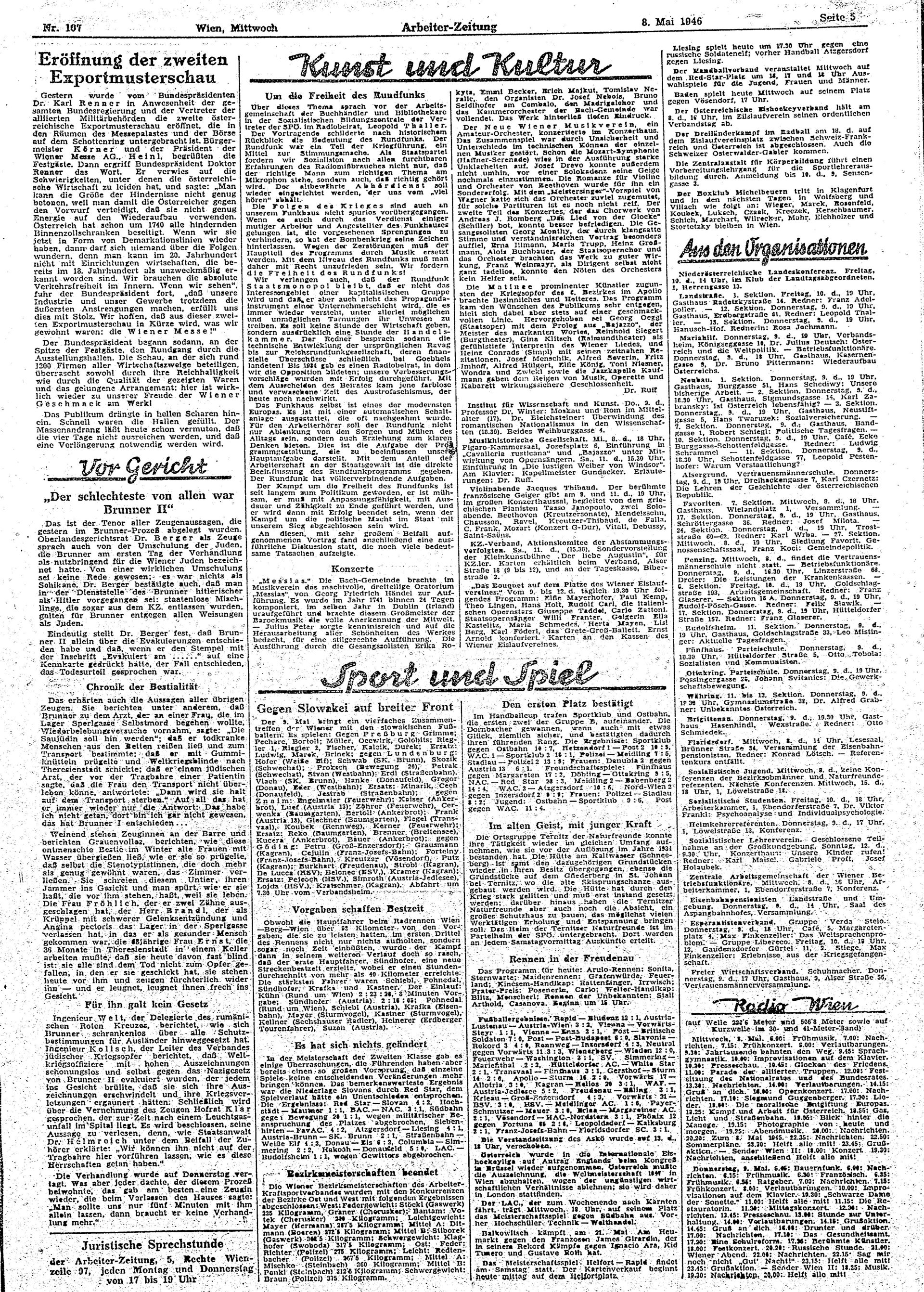 Ausgabe Mi. 08.05.1946, Seite 5