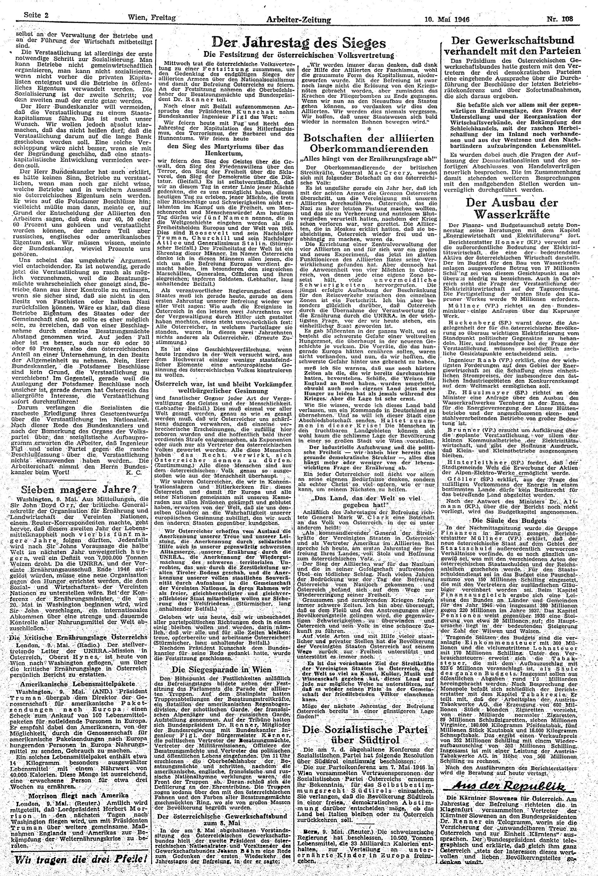 Ausgabe Fr. 10.05.1946, Seite 2