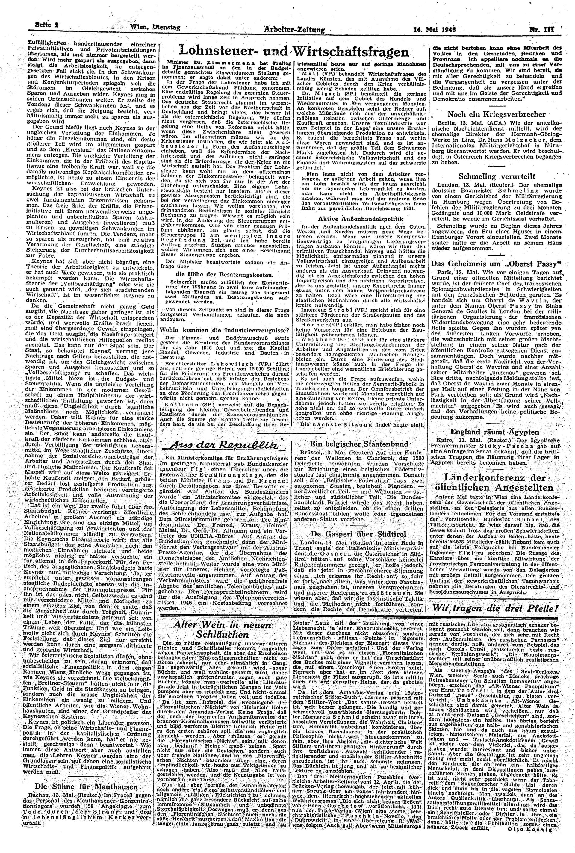 Ausgabe Di. 14.05.1946, Seite 2