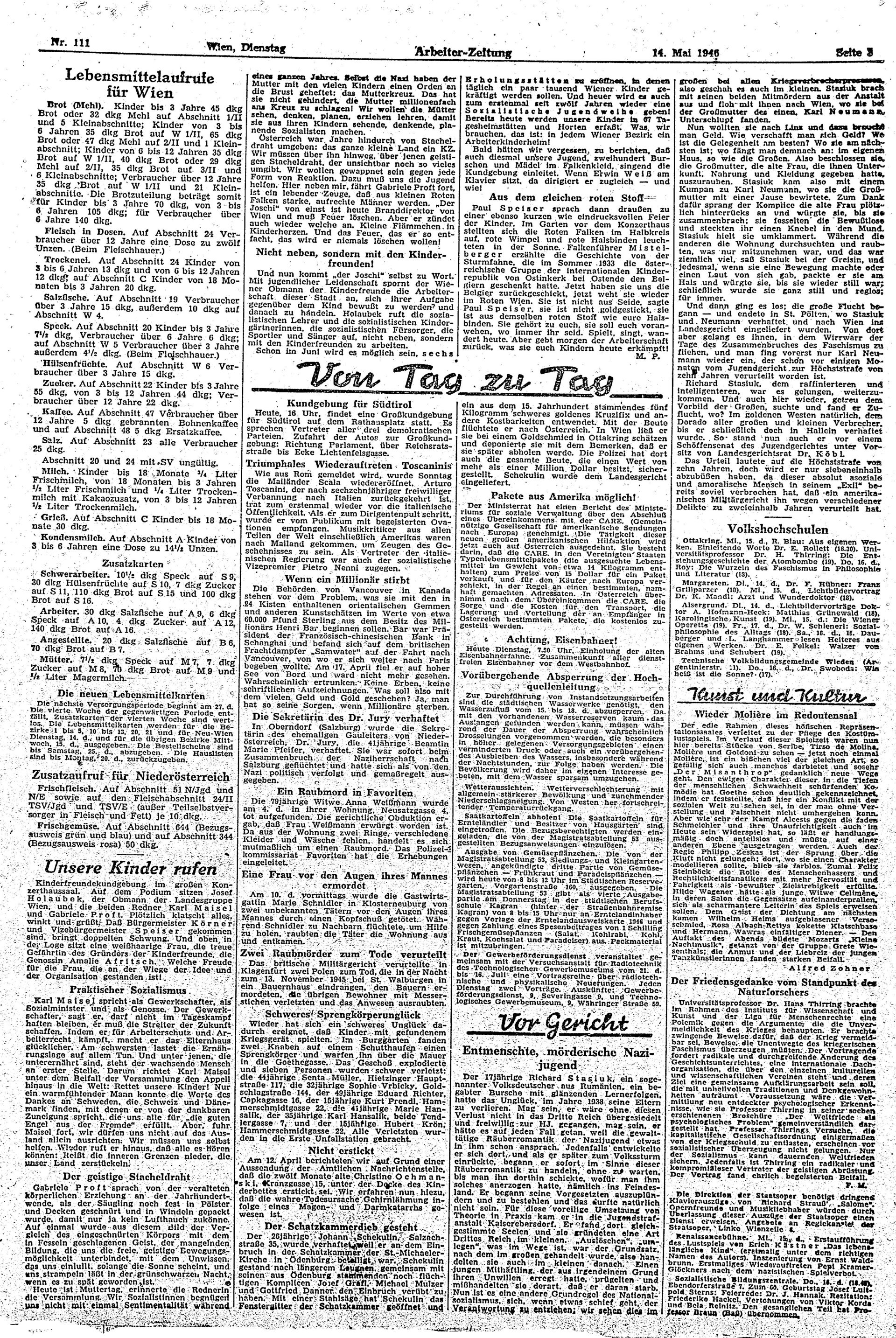 Ausgabe Di. 14.05.1946, Seite 3