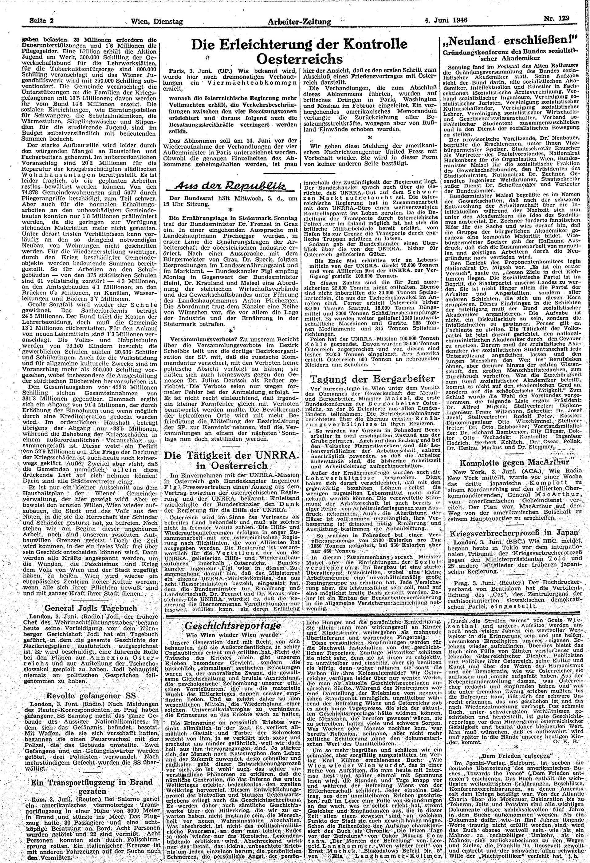Ausgabe Di. 04.06.1946, Seite 2