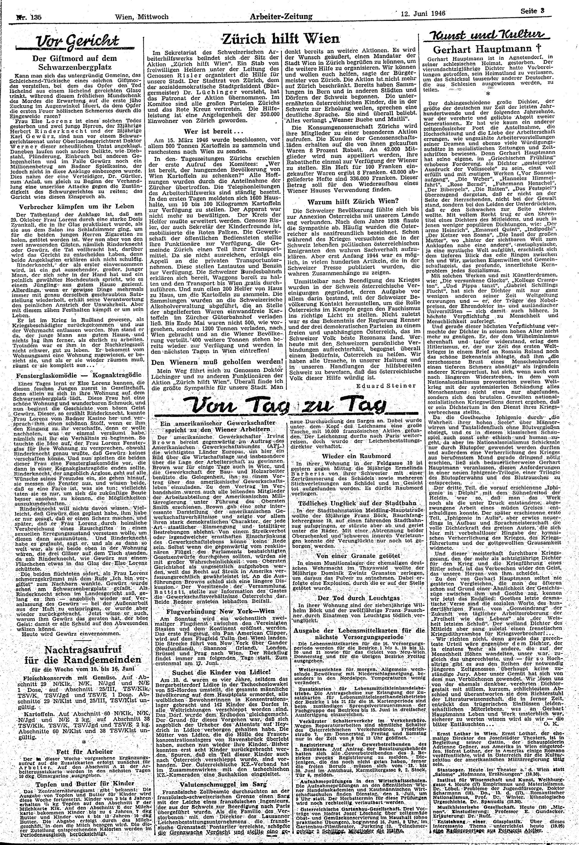 Ausgabe Mi. 12.06.1946, Seite 3
