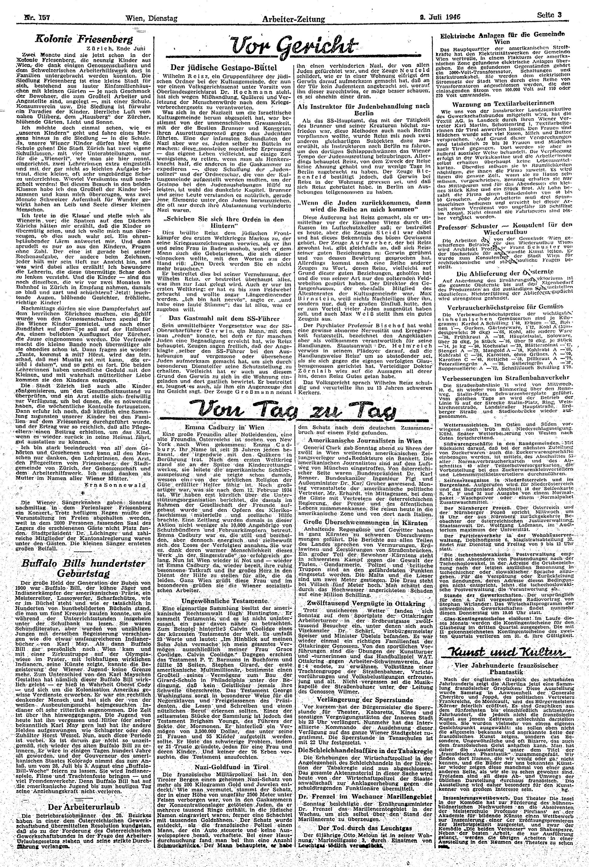 Ausgabe Di. 09.07.1946, Seite 3
