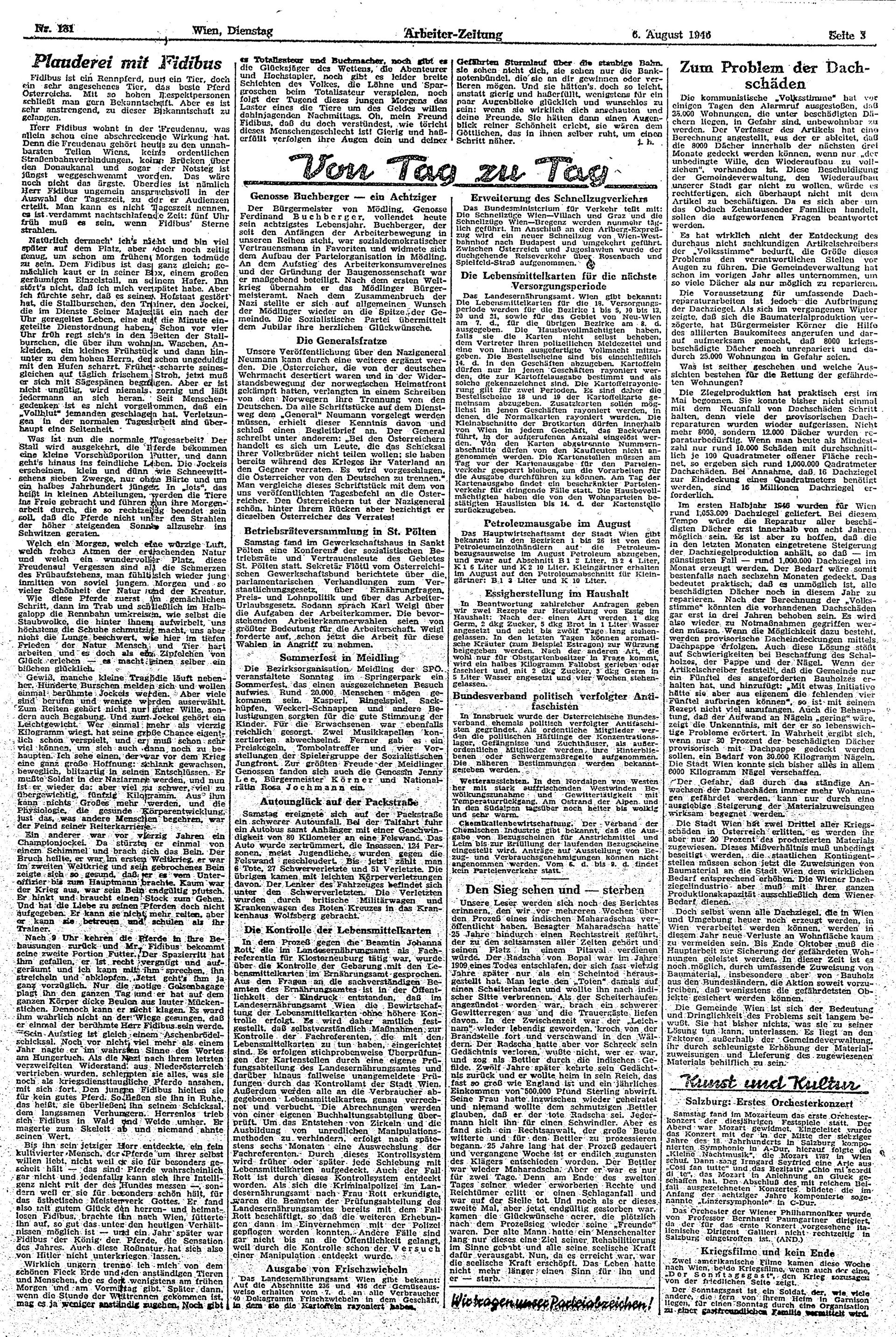 Ausgabe Di. 06.08.1946, Seite 3
