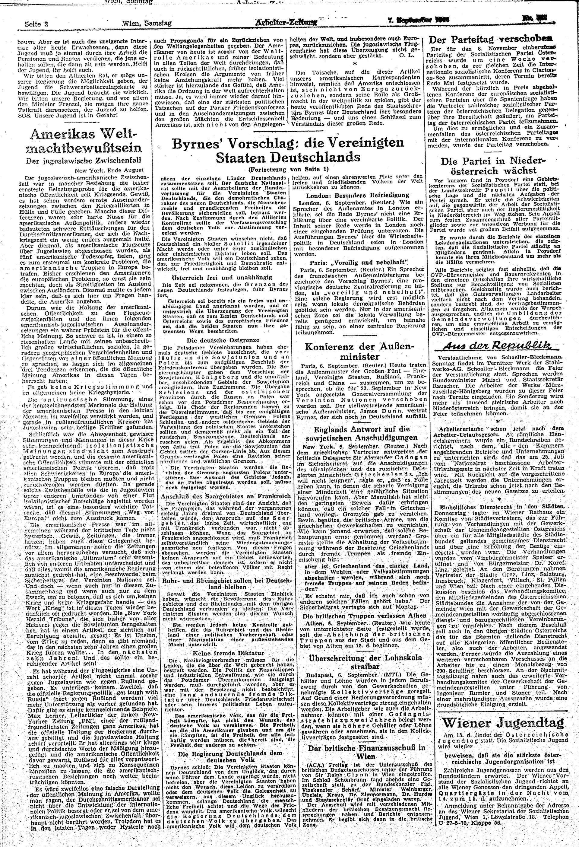 Ausgabe Sa. 07.09.1946, Seite 2