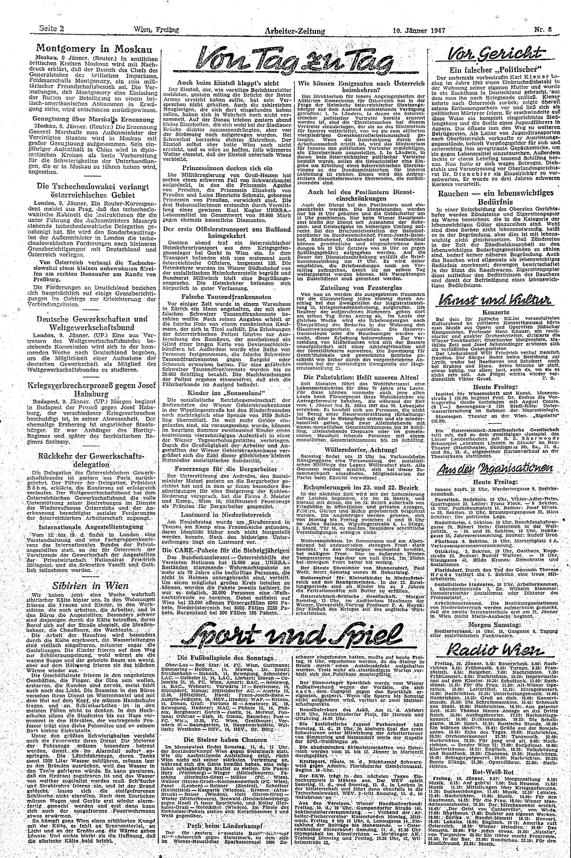 Ausgabe Fr. 10.01.1947, Seite 2