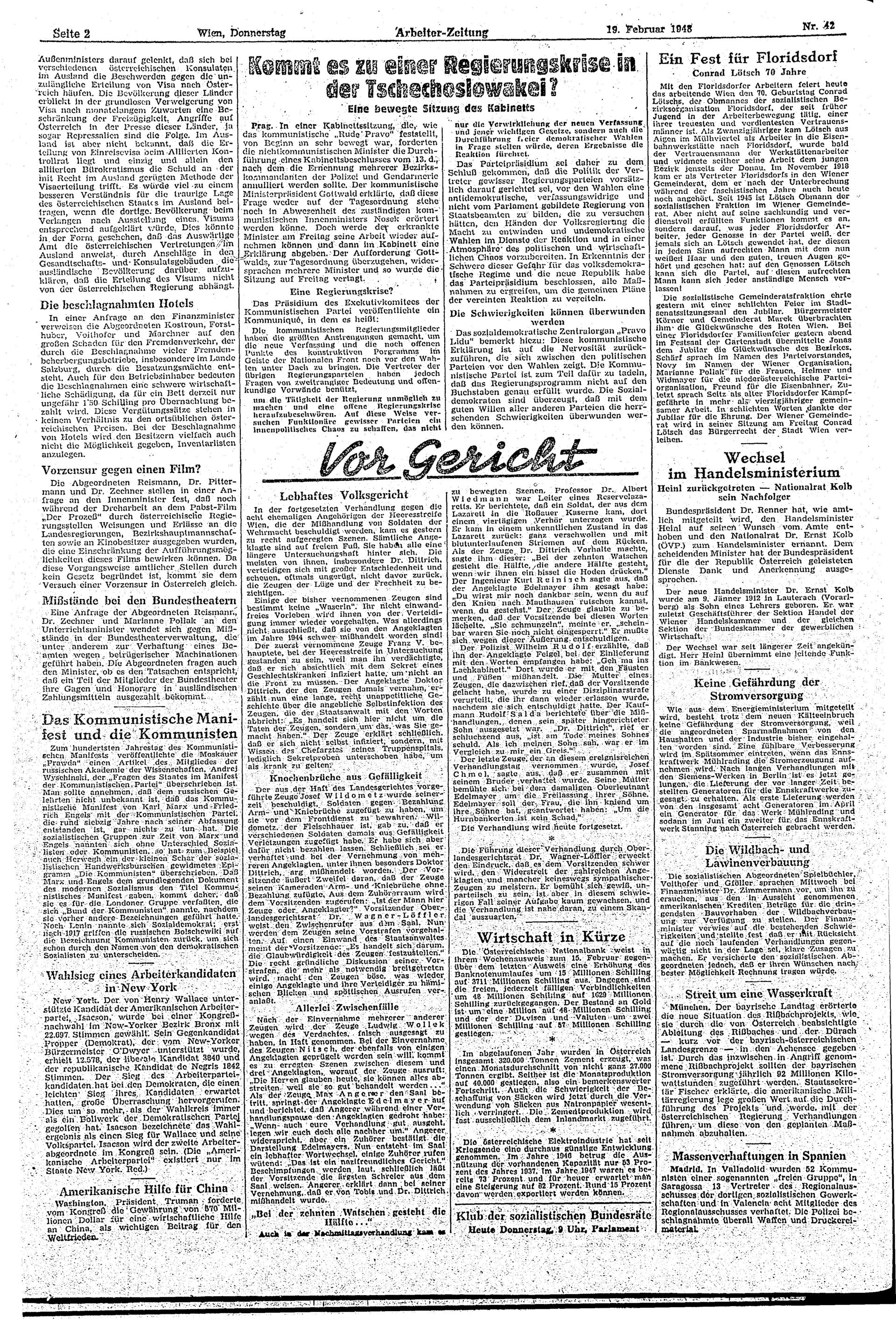 Ausgabe Do. 19.02.1948, Seite 2
