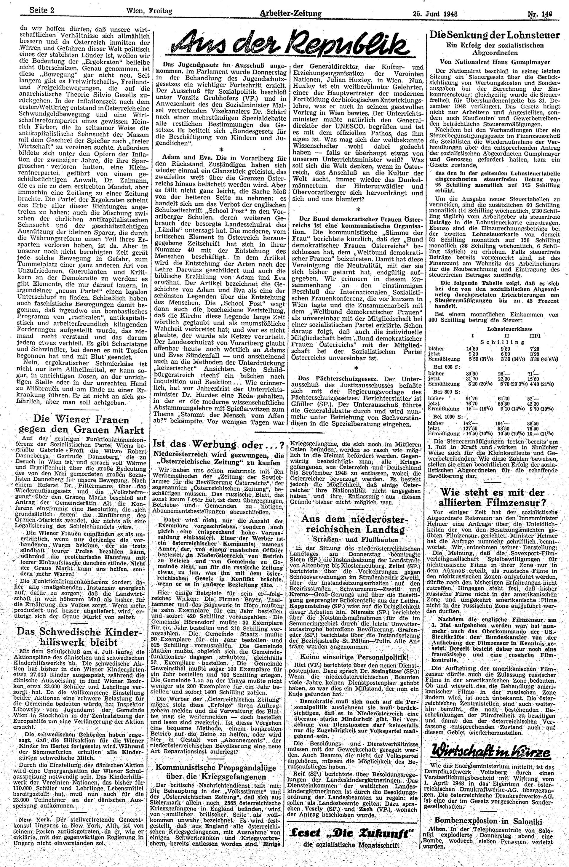 Ausgabe Fr. 25.06.1948, Seite 2
