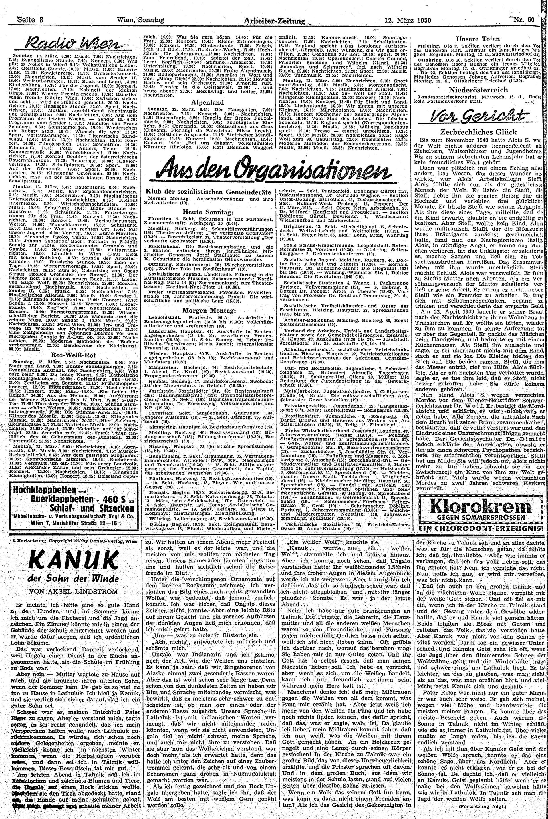 Ausgabe So. 12.03.1950, Seite 8