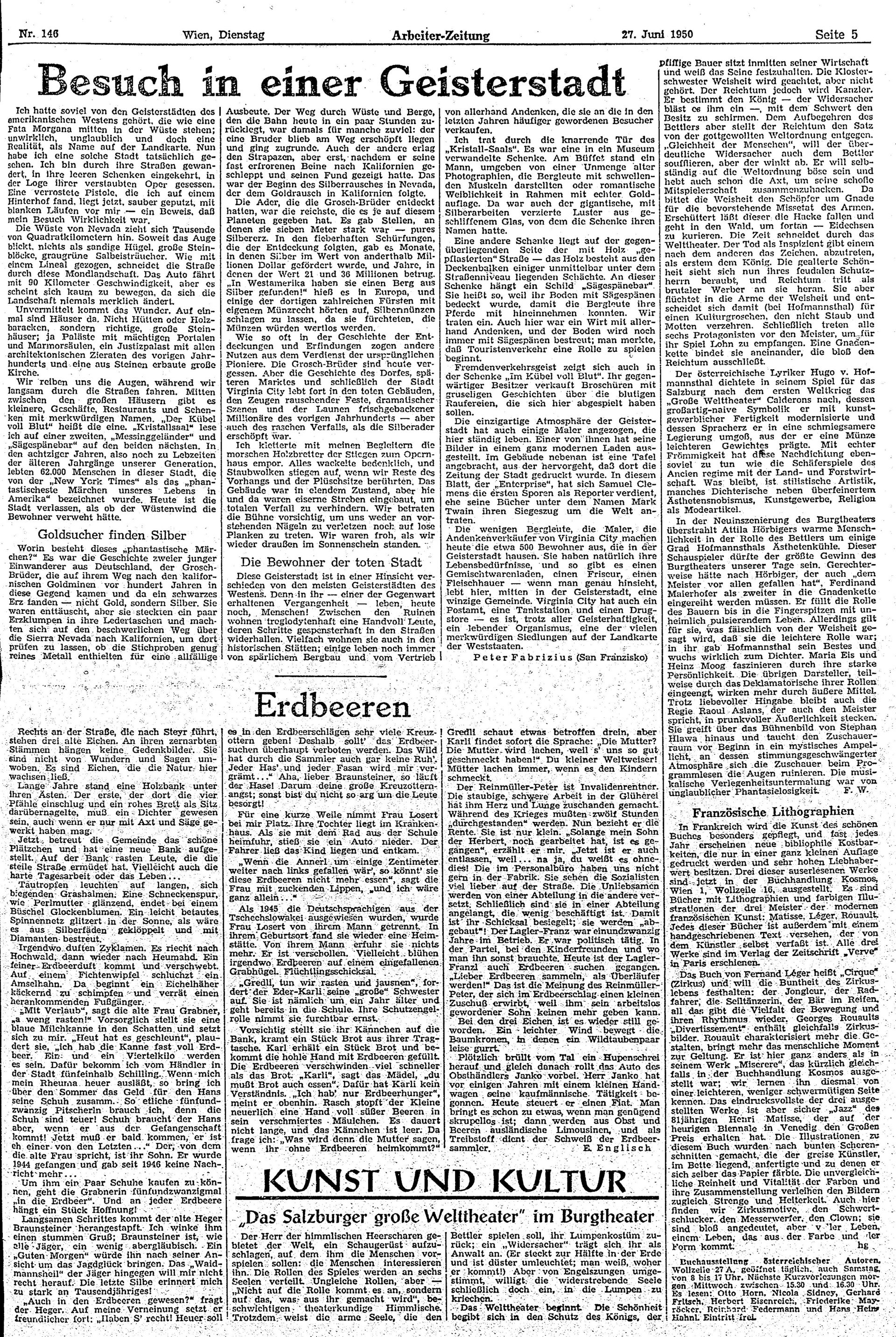 Ausgabe Di. 27.06.1950, Seite 5