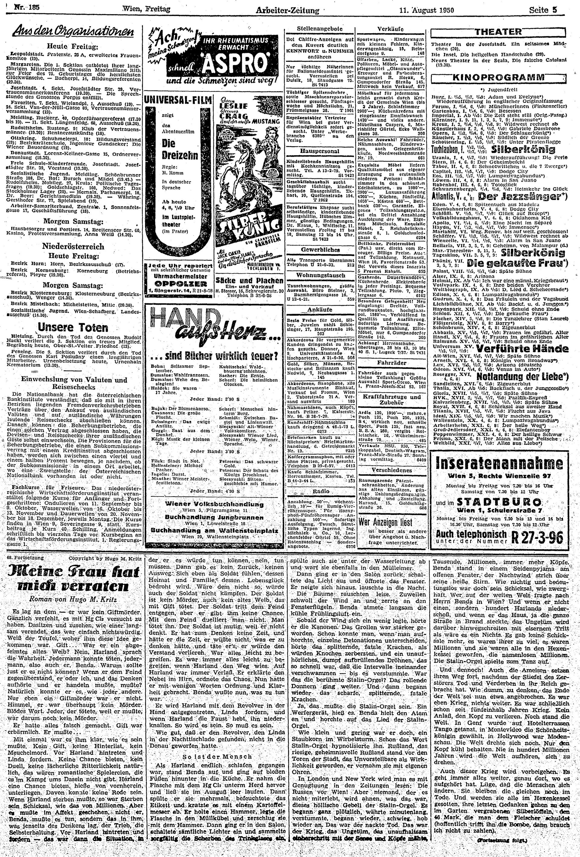 Ausgabe Fr. 11.08.1950, Seite 5