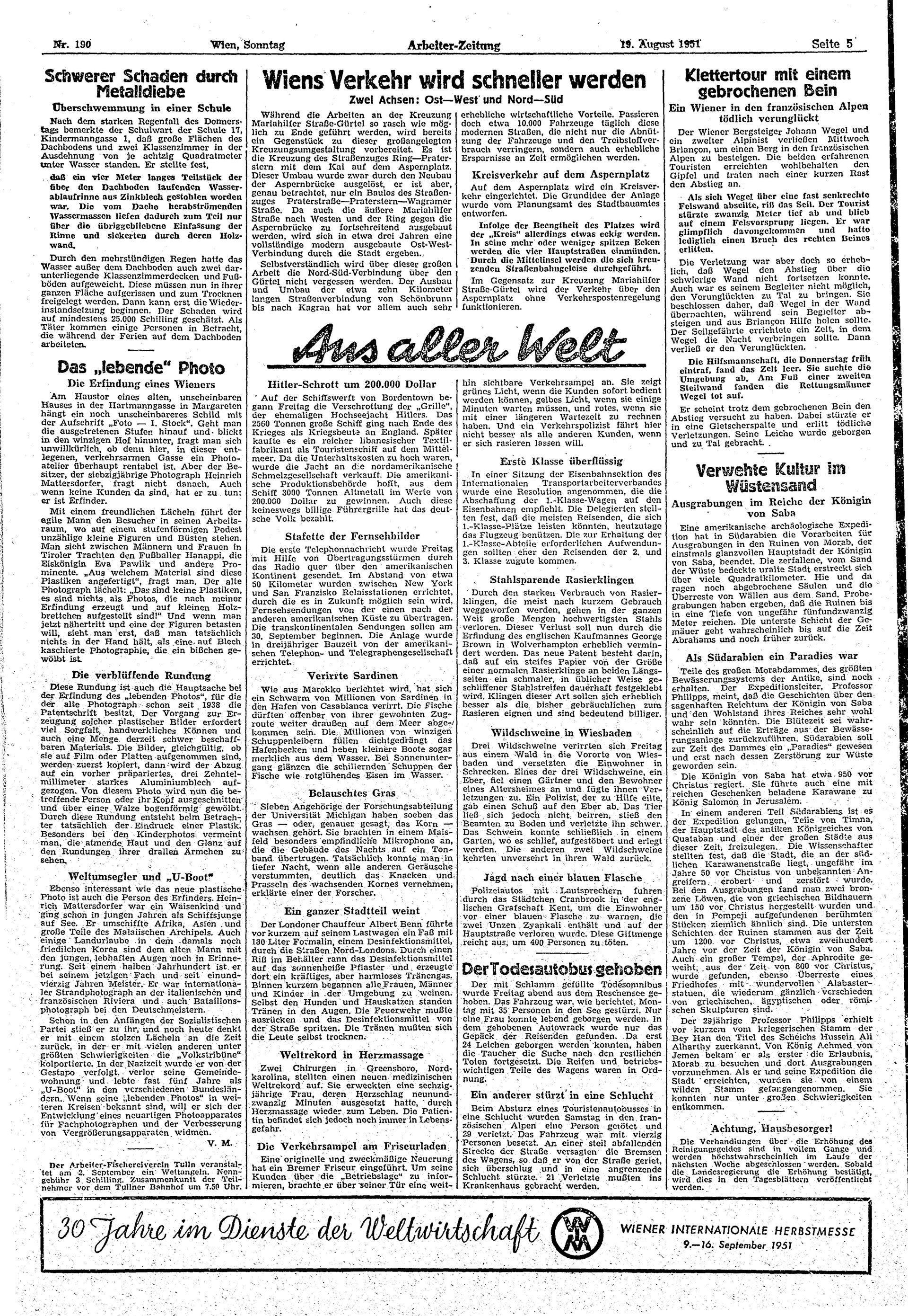 Ausgabe So. 19.08.1951, Seite 5