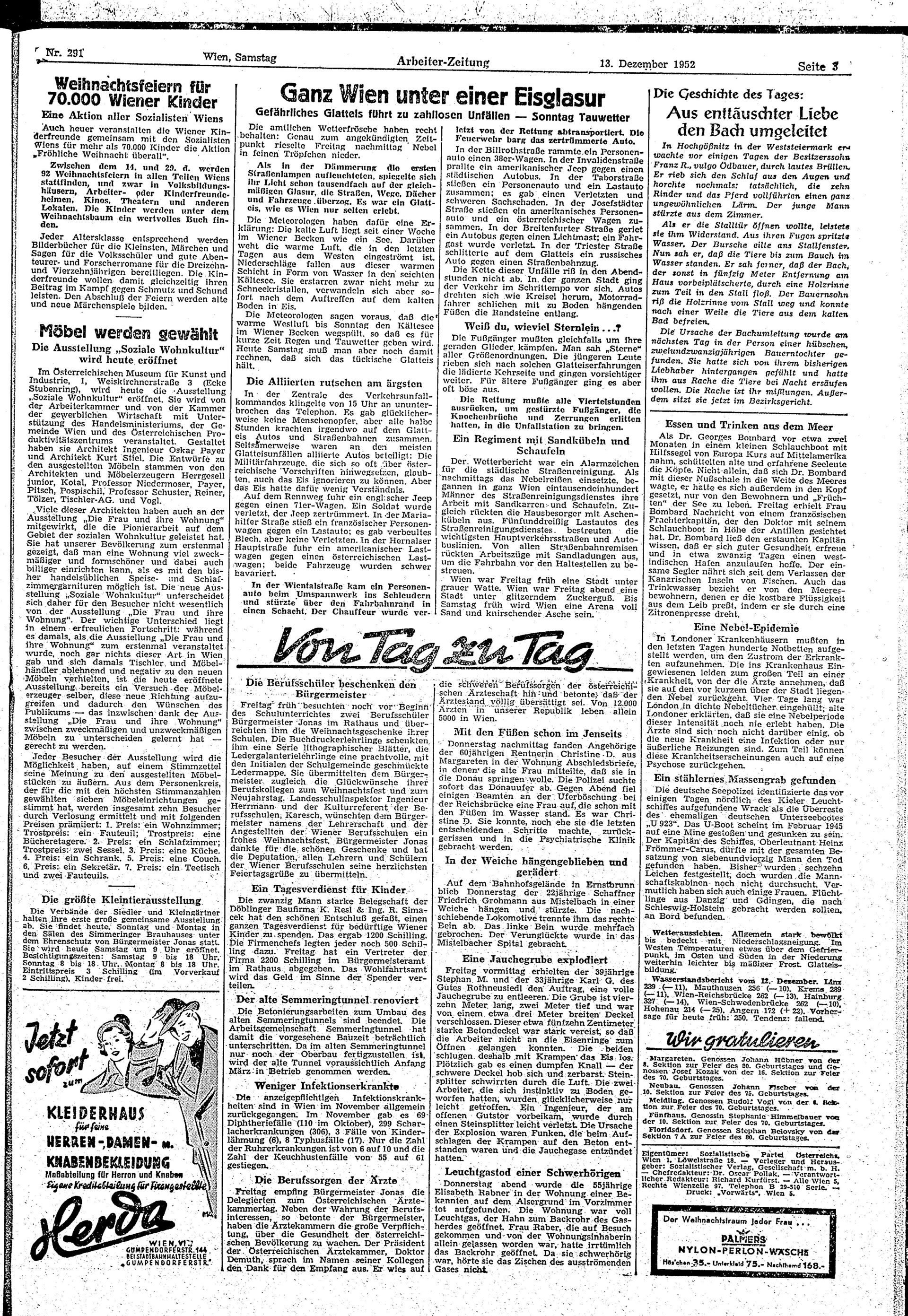 Ausgabe Sa. 13.12.1952, Seite 3