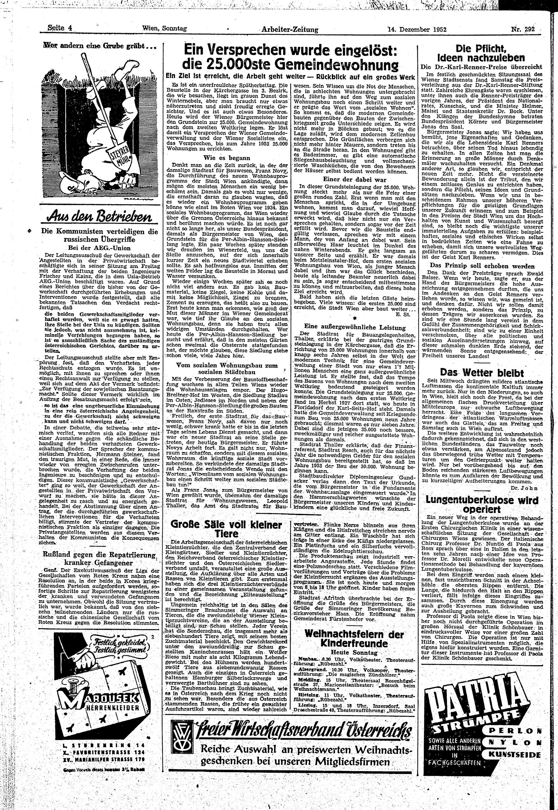 Ausgabe So. 14.12.1952, Seite 4