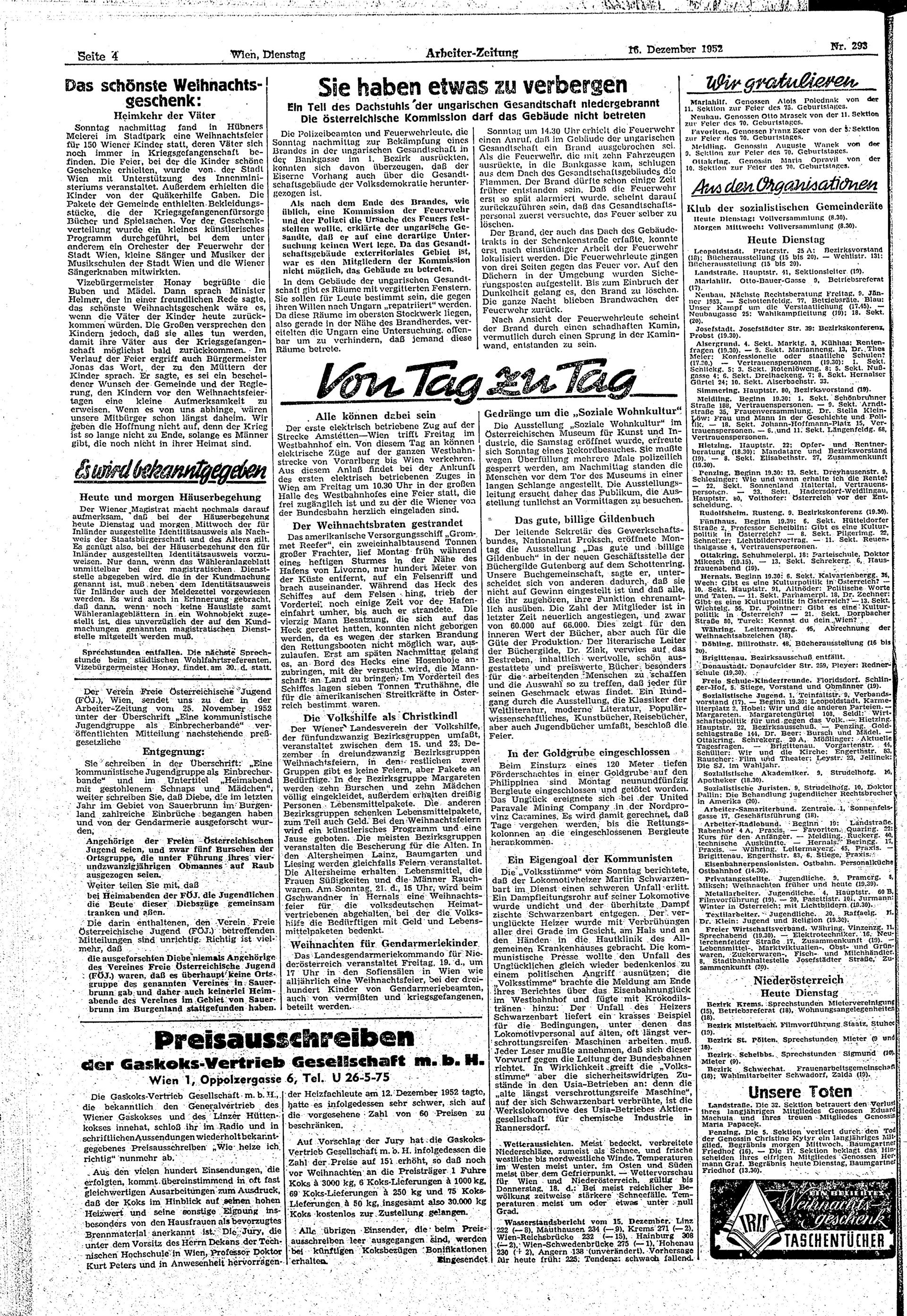 Ausgabe Di. 16.12.1952, Seite 4