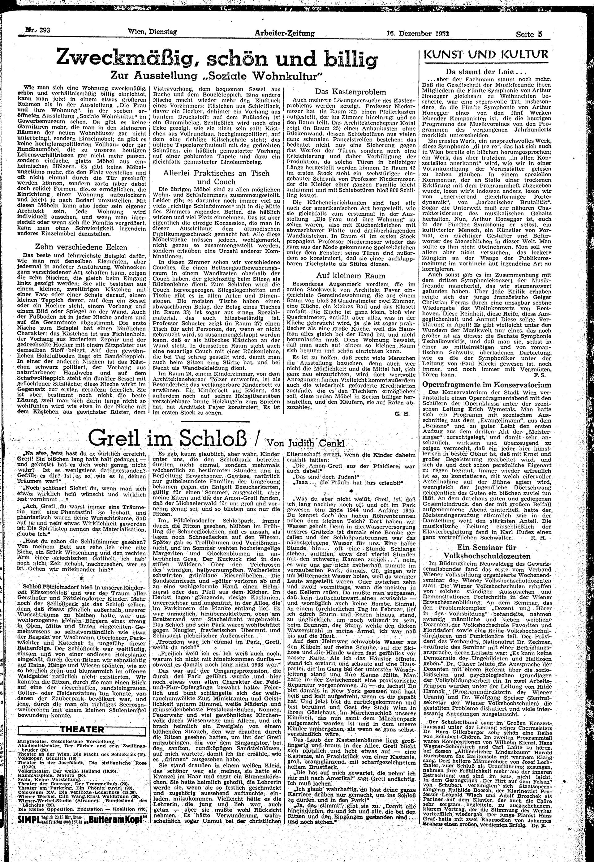 Ausgabe Di. 16.12.1952, Seite 5