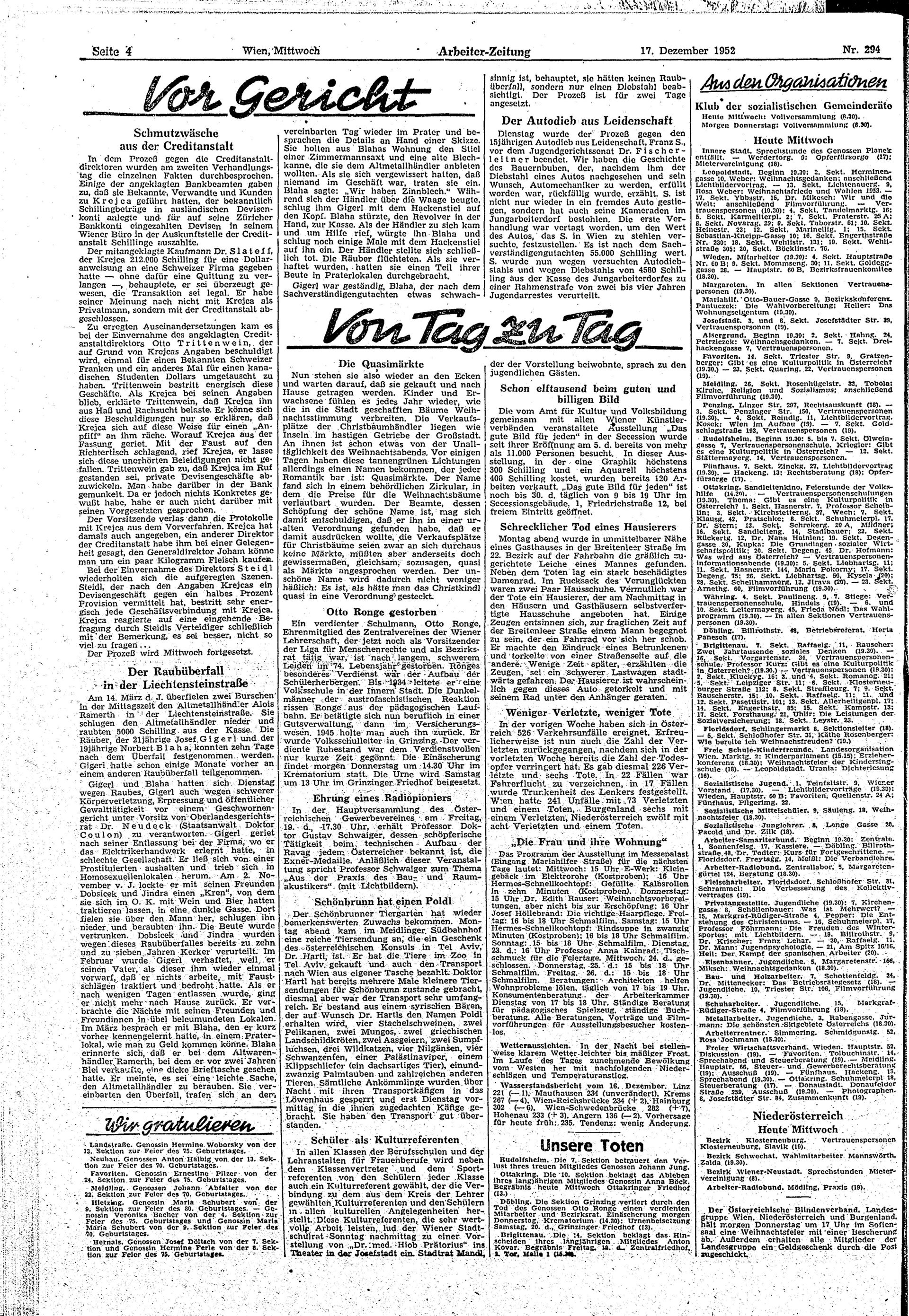 Ausgabe Mi. 17.12.1952, Seite 4