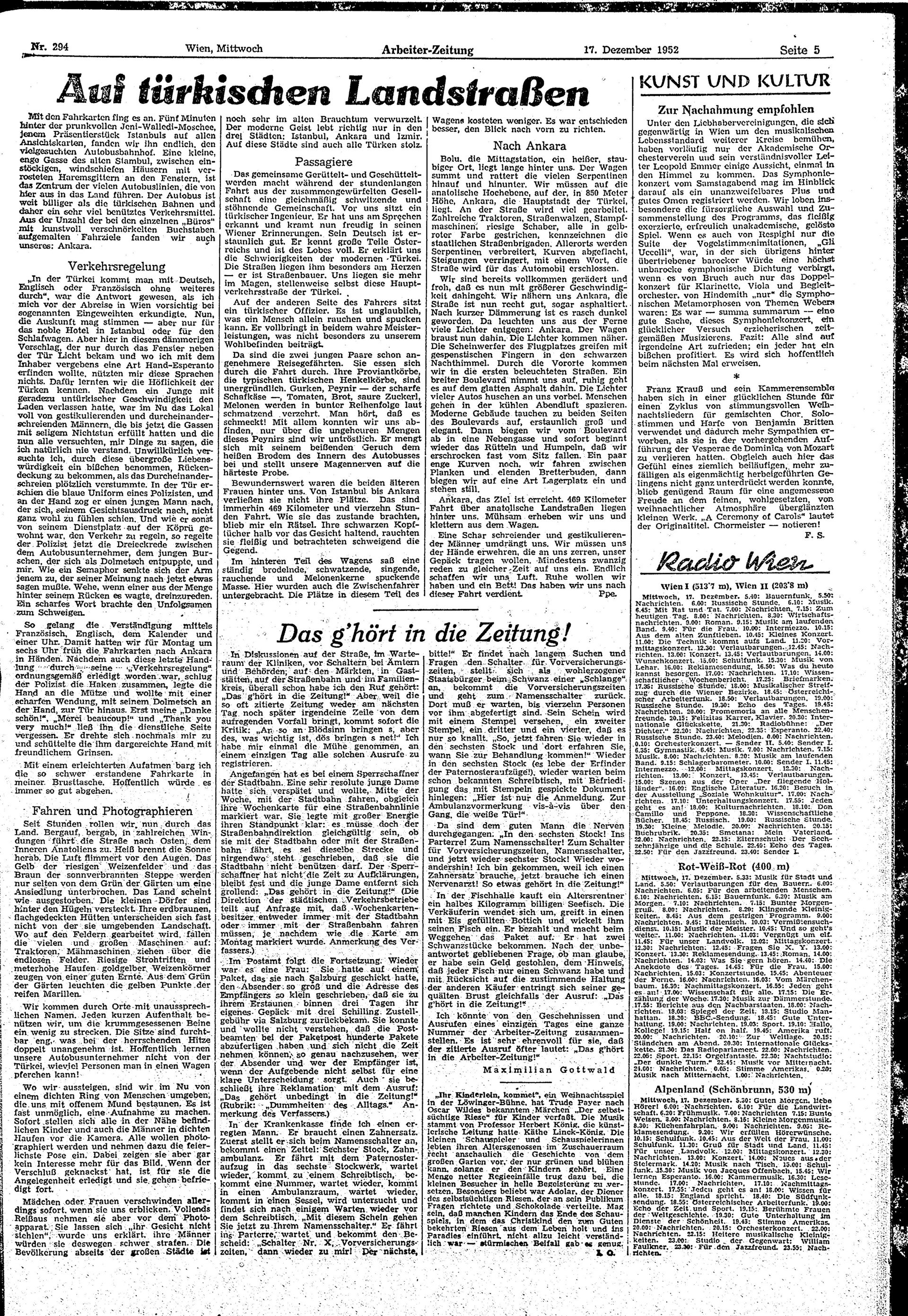 Ausgabe Mi. 17.12.1952, Seite 5
