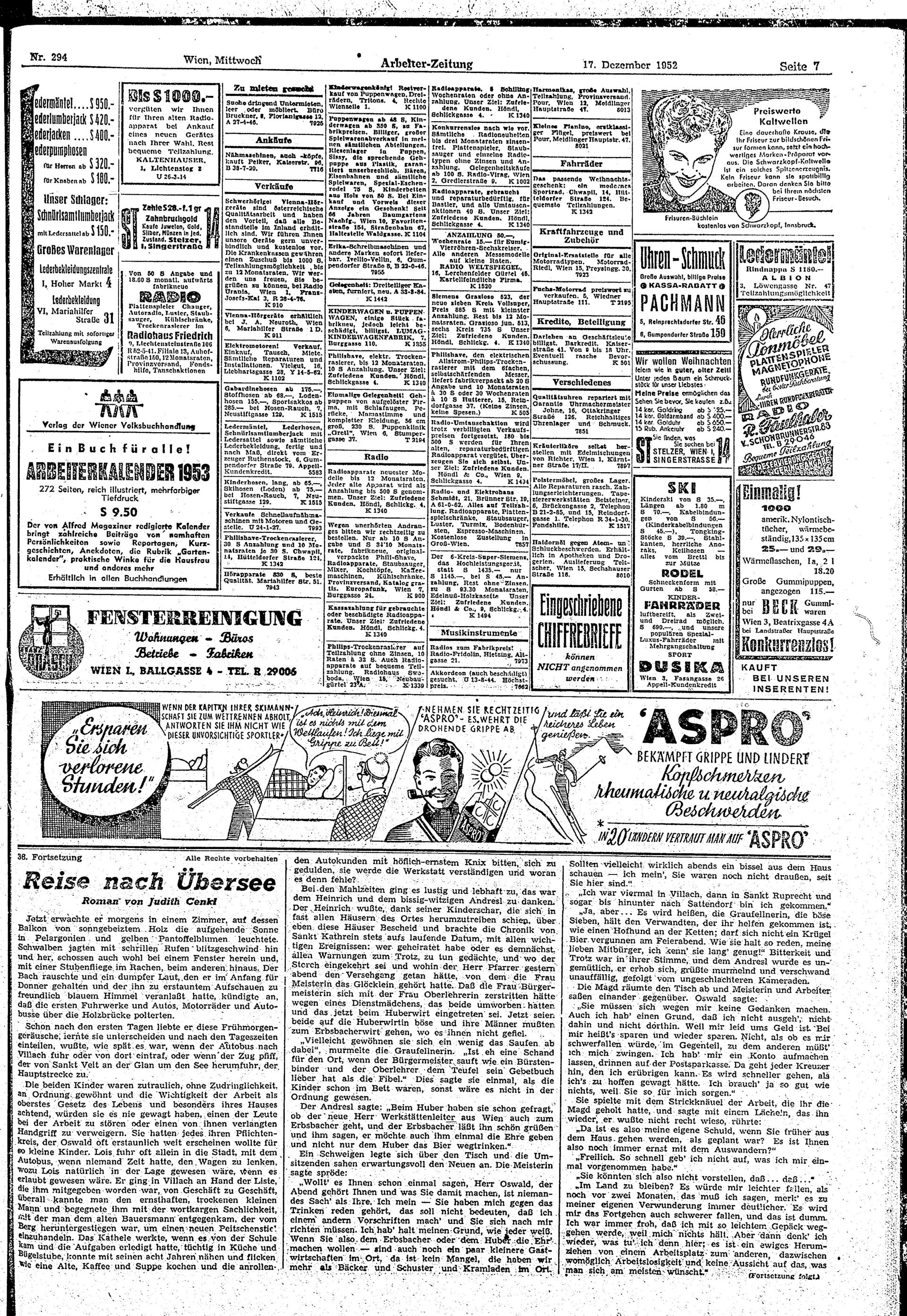 Ausgabe Mi. 17.12.1952, Seite 7