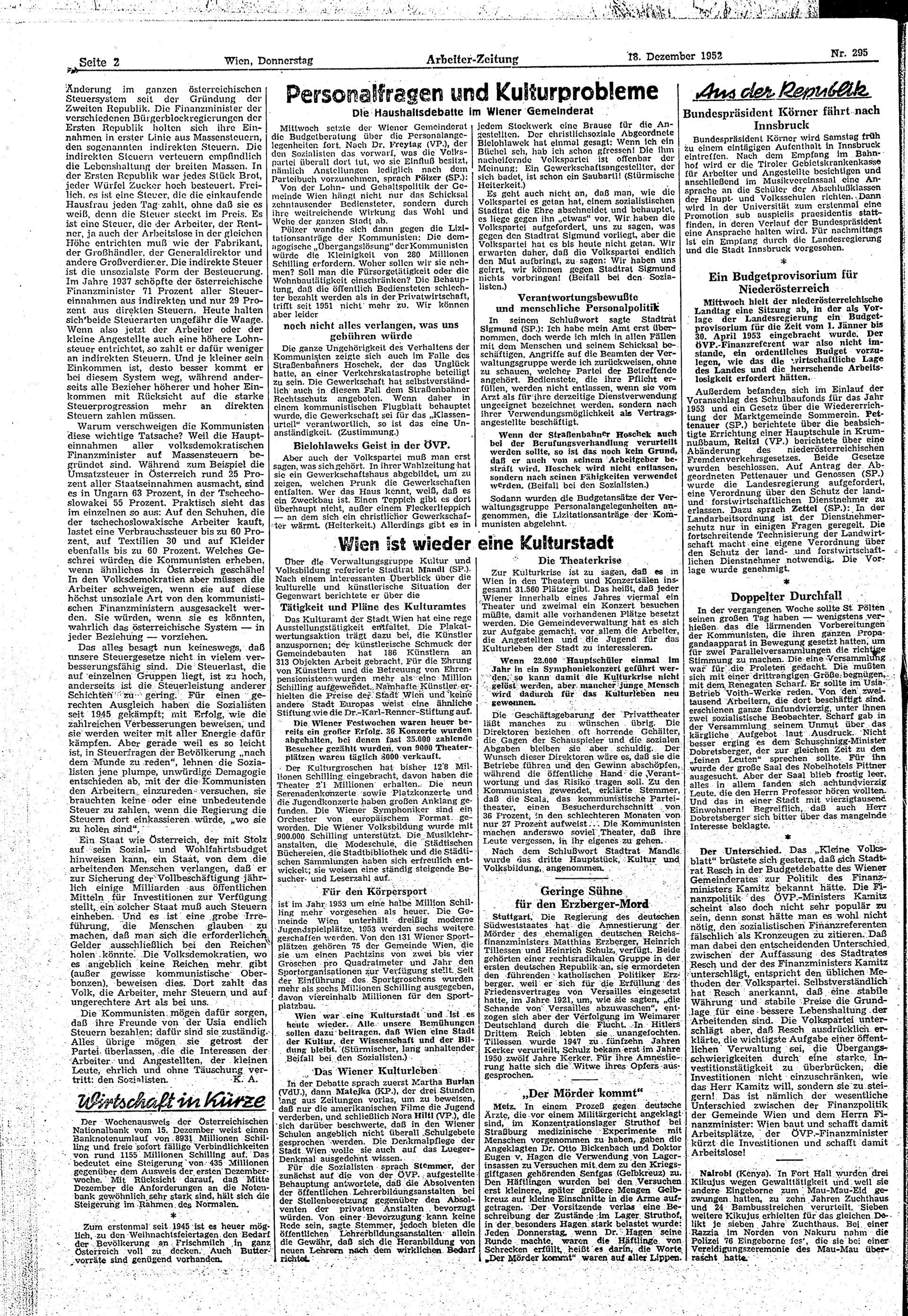 Ausgabe Do. 18.12.1952, Seite 2