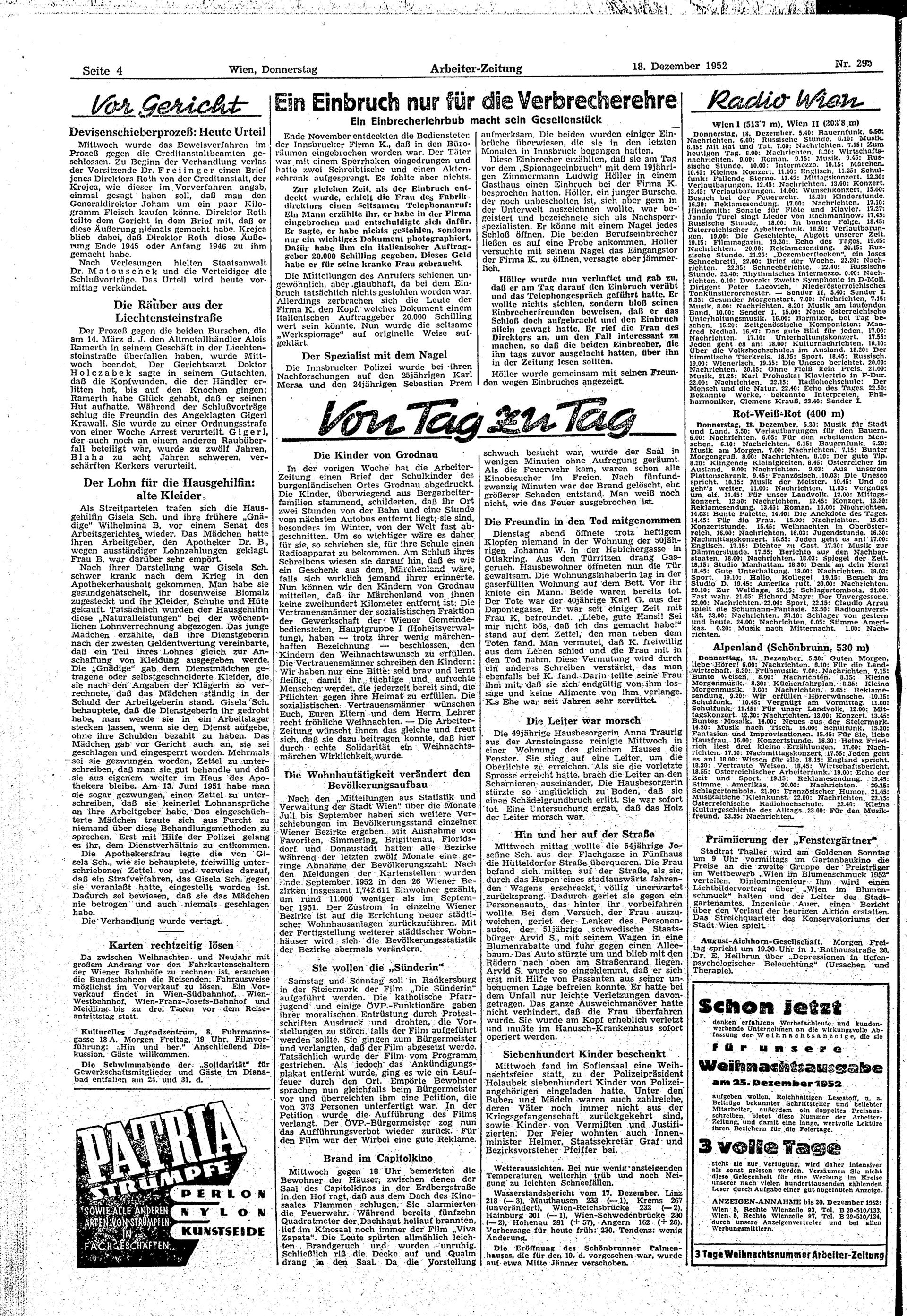 Ausgabe Do. 18.12.1952, Seite 4