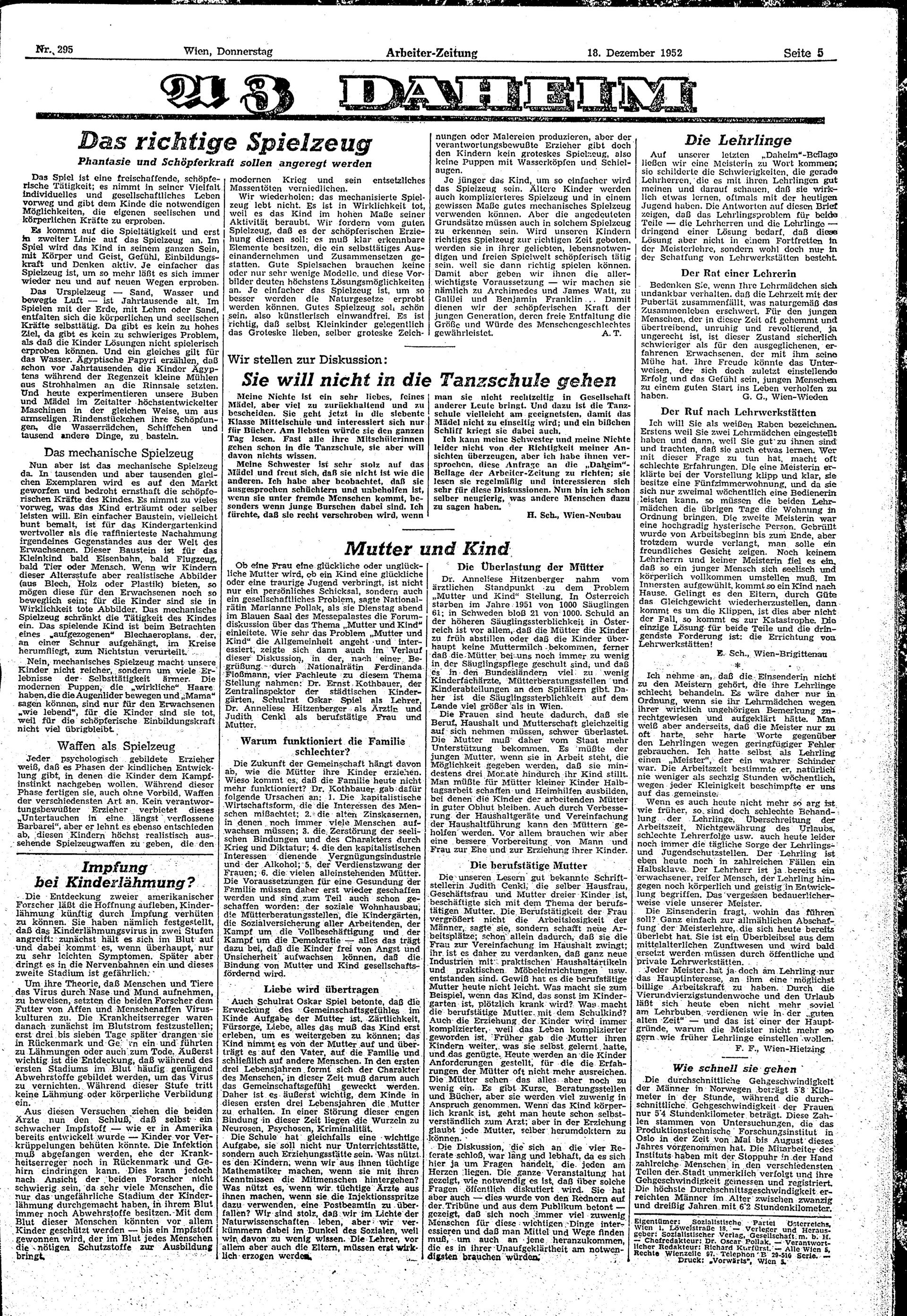 Ausgabe Do. 18.12.1952, Seite 5