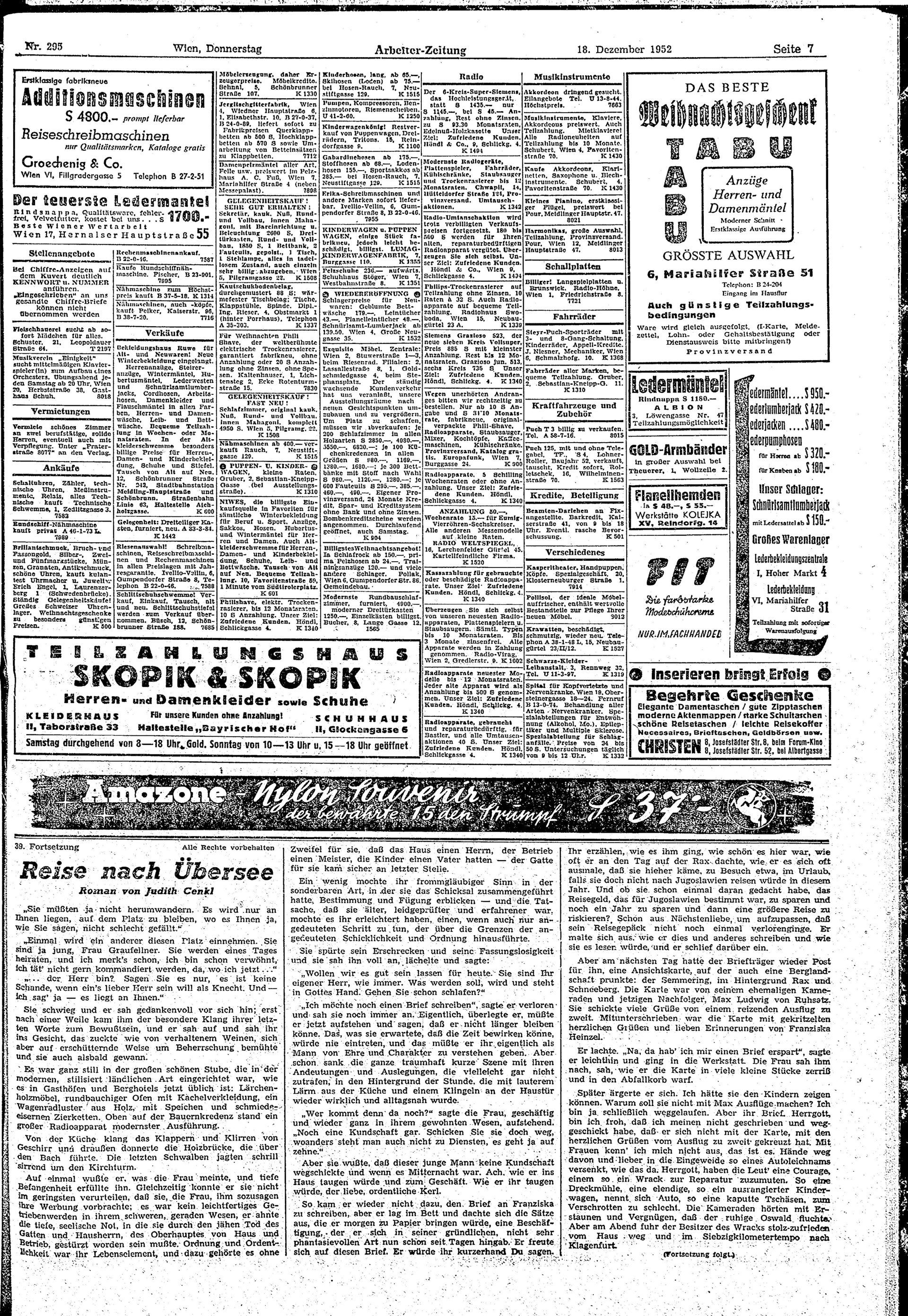 Ausgabe Do. 18.12.1952, Seite 7