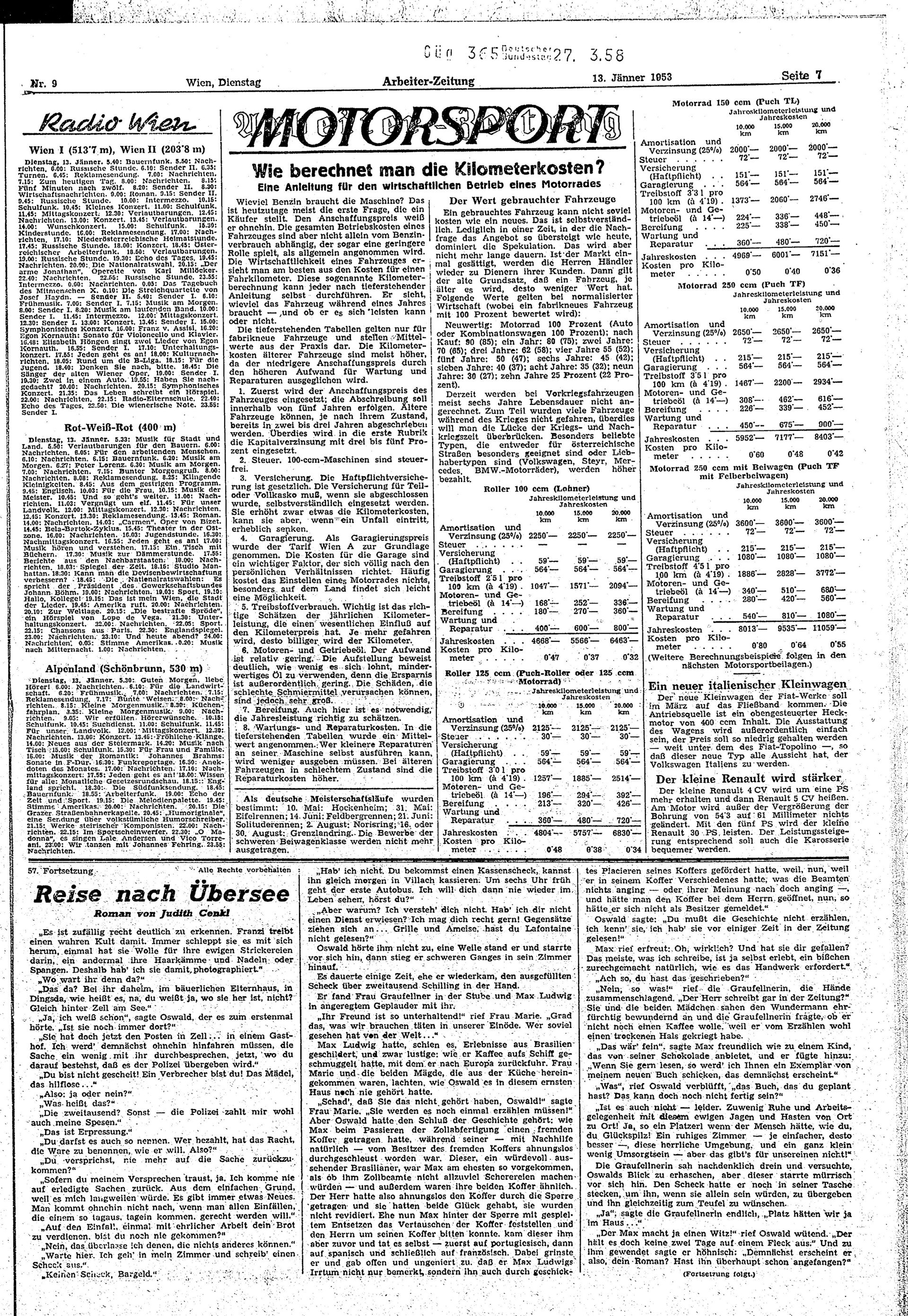 Ausgabe Di. 13.01.1953, Seite 7