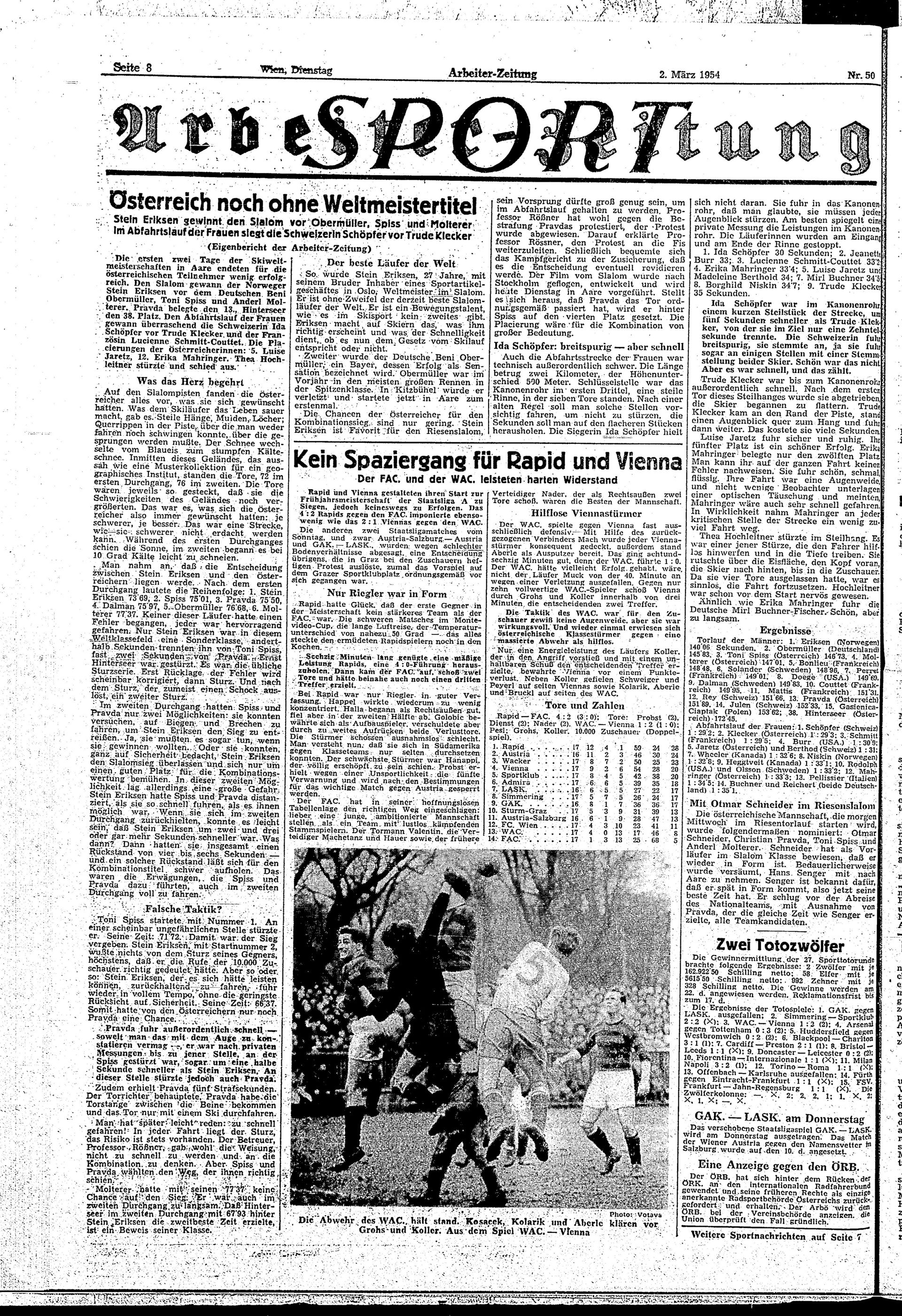 Ausgabe Di. 02.03.1954, Seite 8