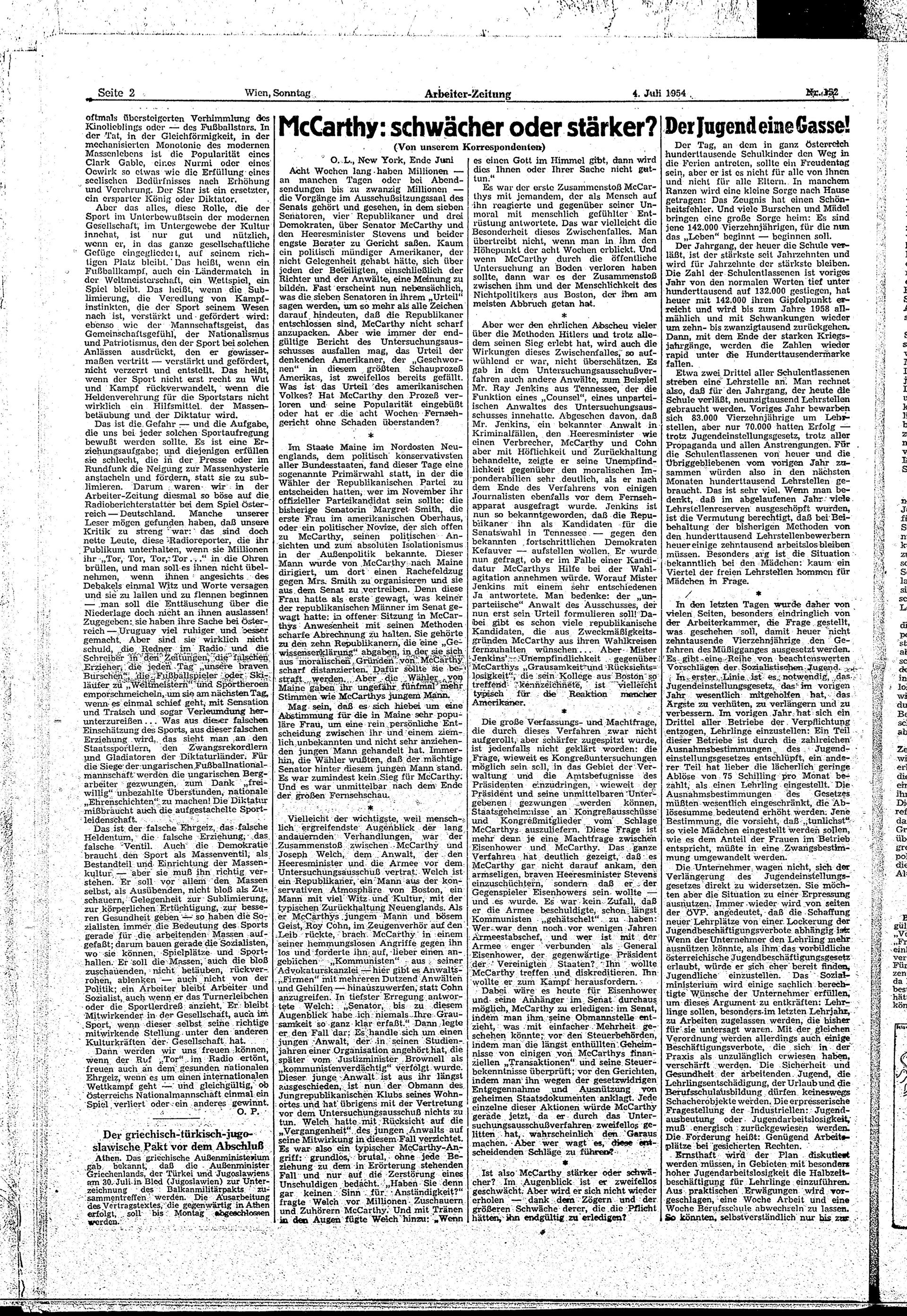 Ausgabe So. 04.07.1954, Seite 2