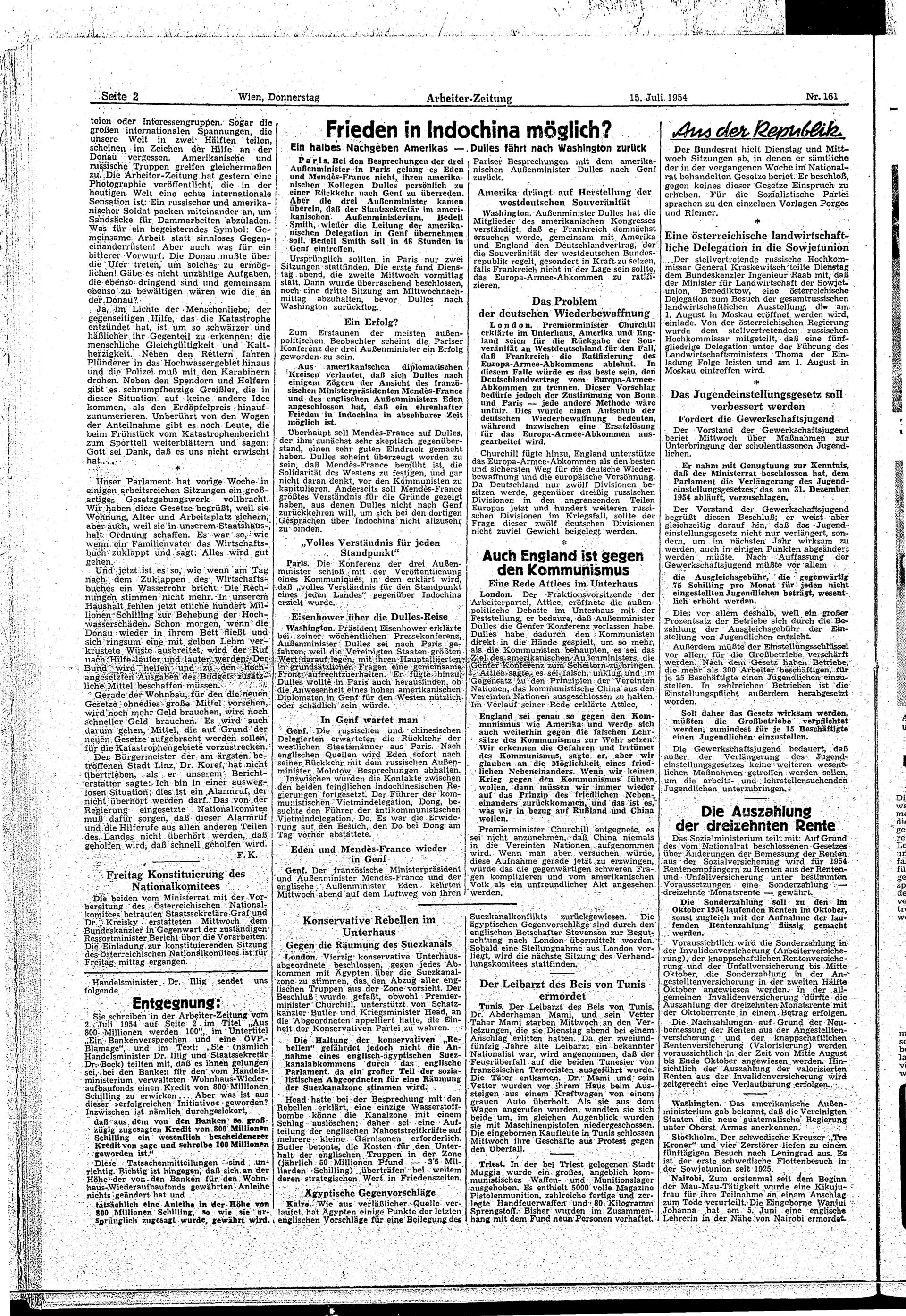 Ausgabe Do. 15.07.1954, Seite 2