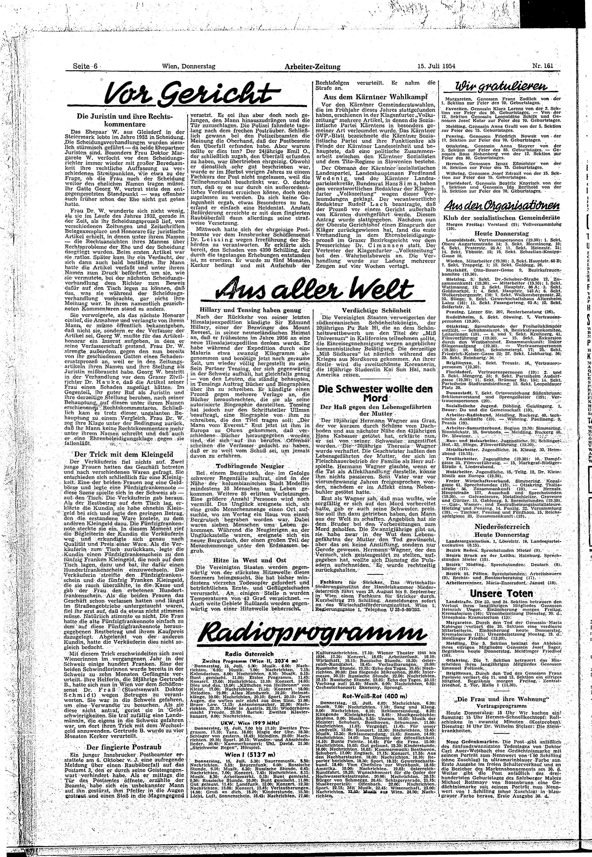 Ausgabe Do. 15.07.1954, Seite 6