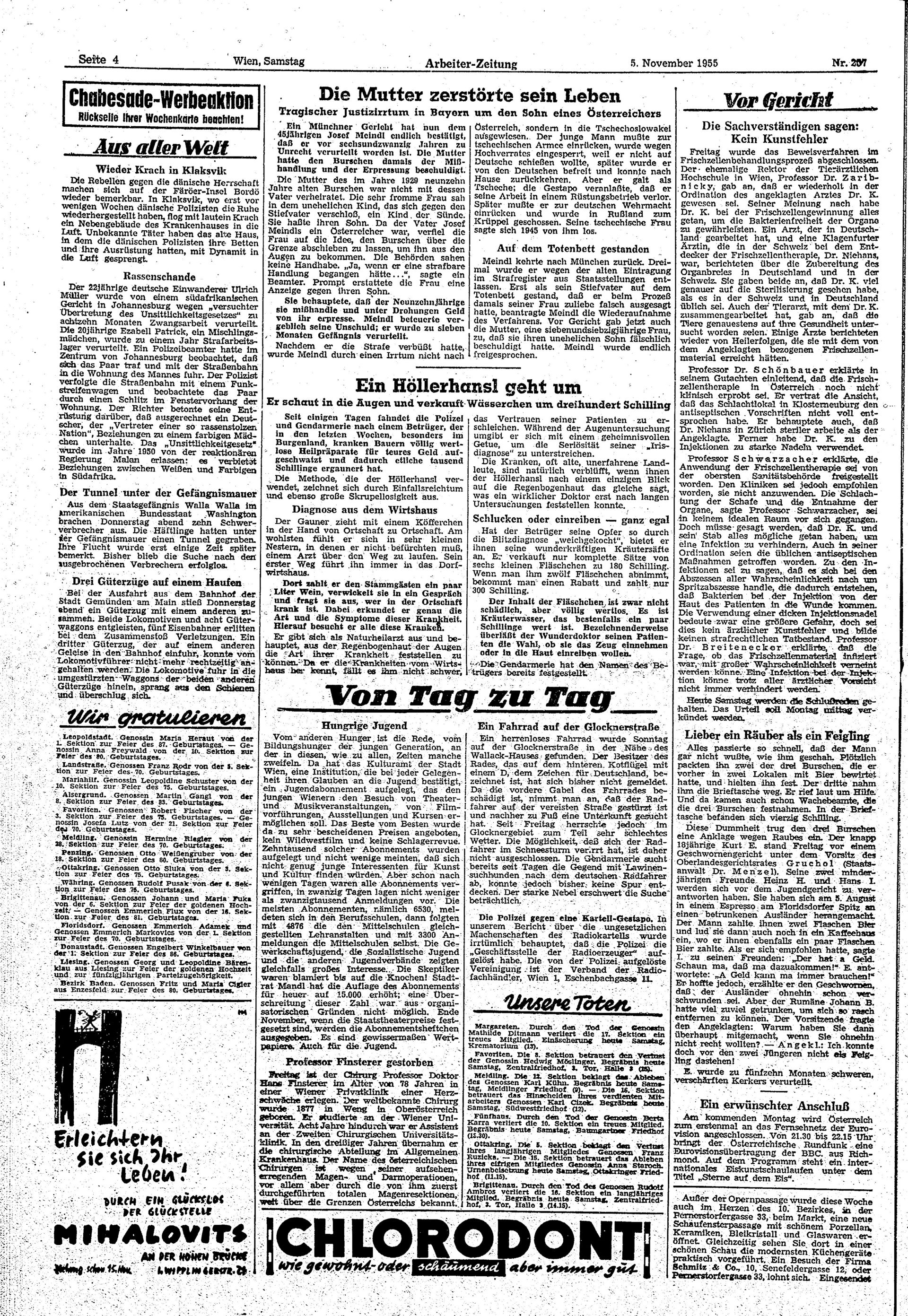 Ausgabe Sa. 05.11.1955, Seite 4