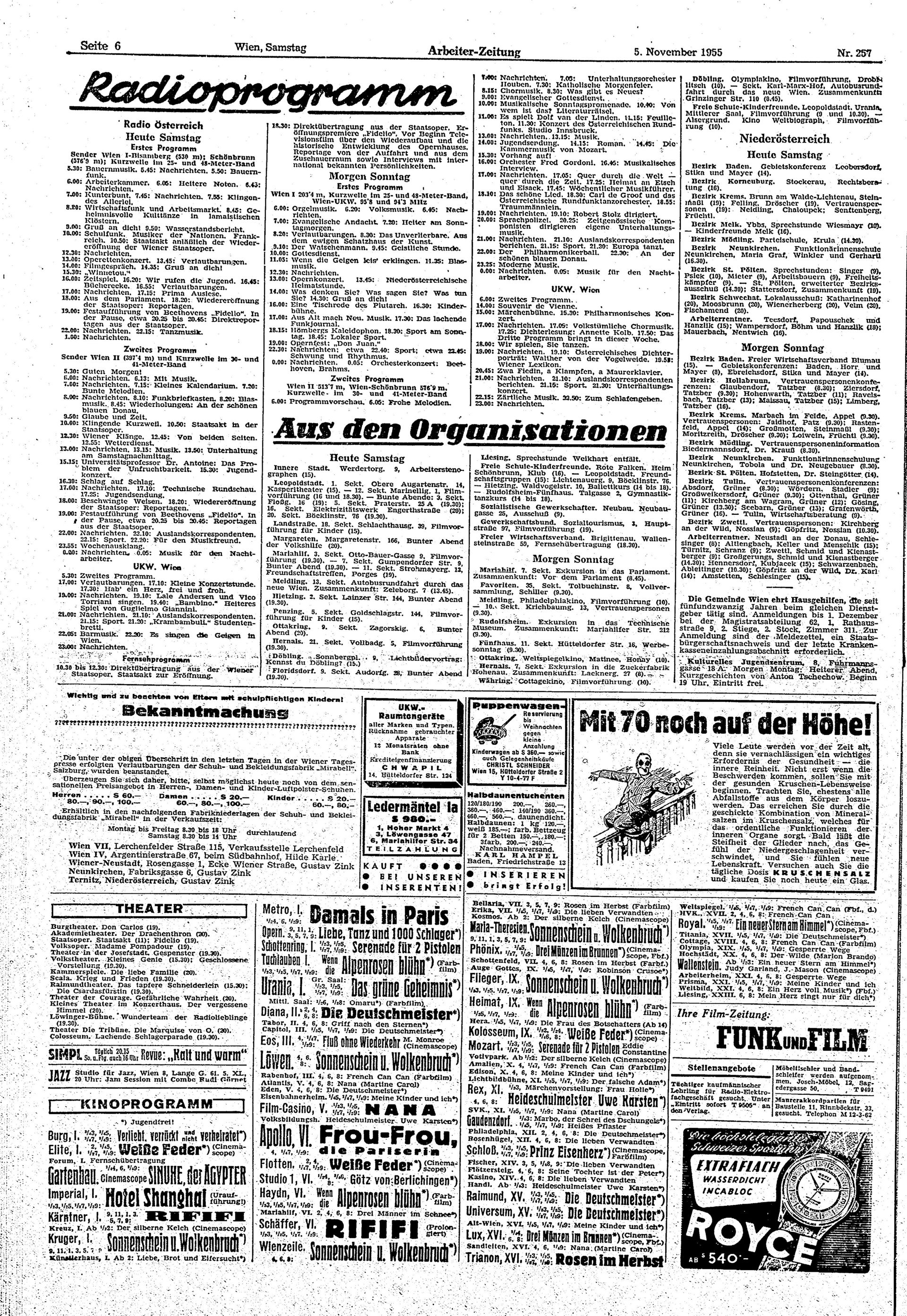 Ausgabe Sa. 05.11.1955, Seite 6