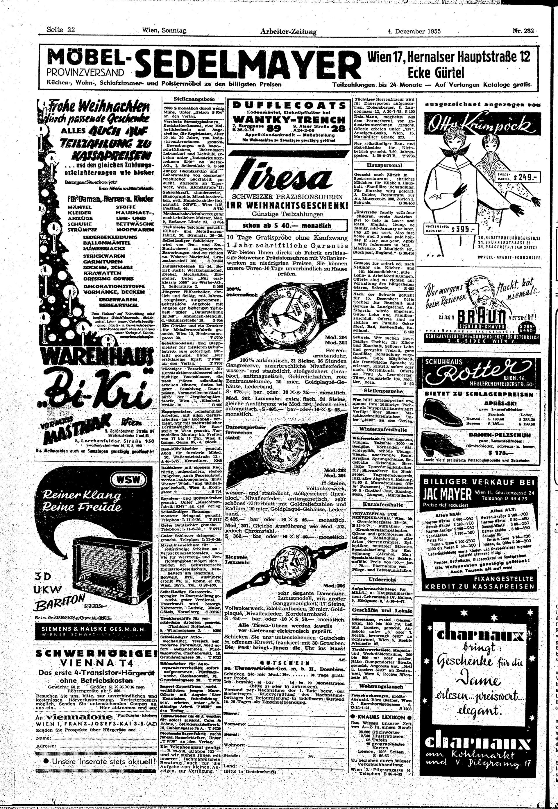 Ausgabe So. 04.12.1955, Seite 22