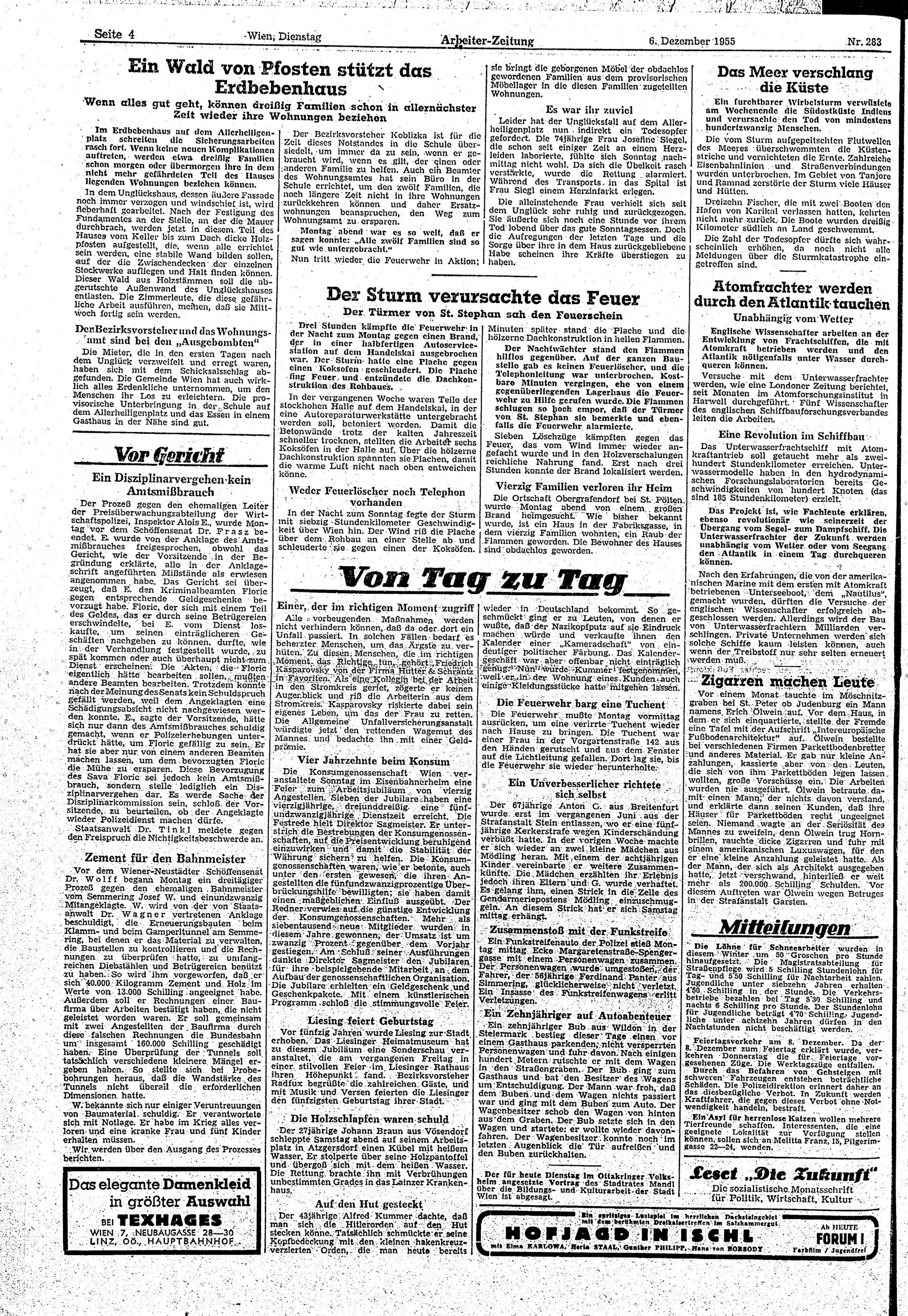 Ausgabe Di. 06.12.1955, Seite 4