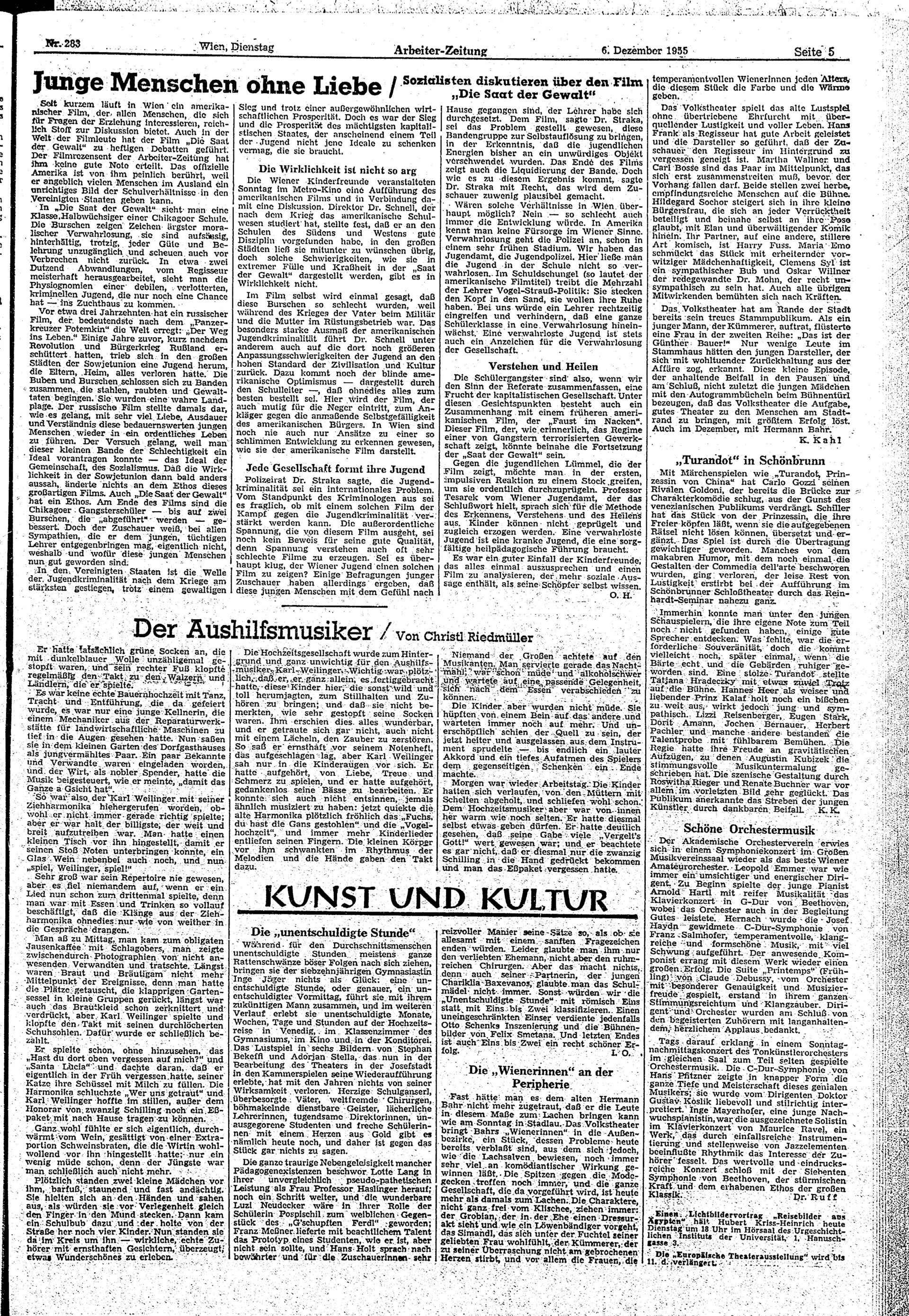 Ausgabe Di. 06.12.1955, Seite 5