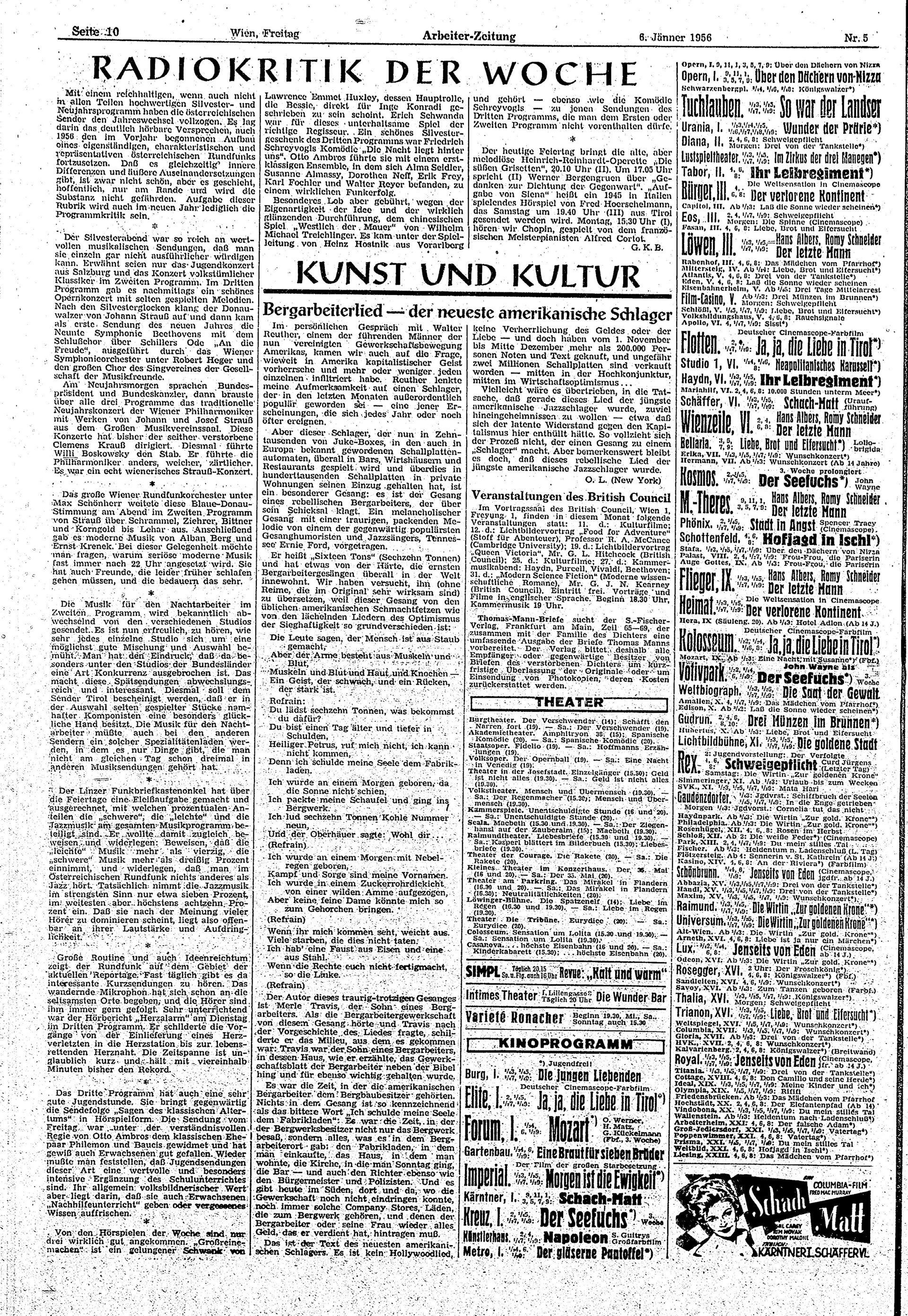 Ausgabe Fr. 06.01.1956, Seite 10