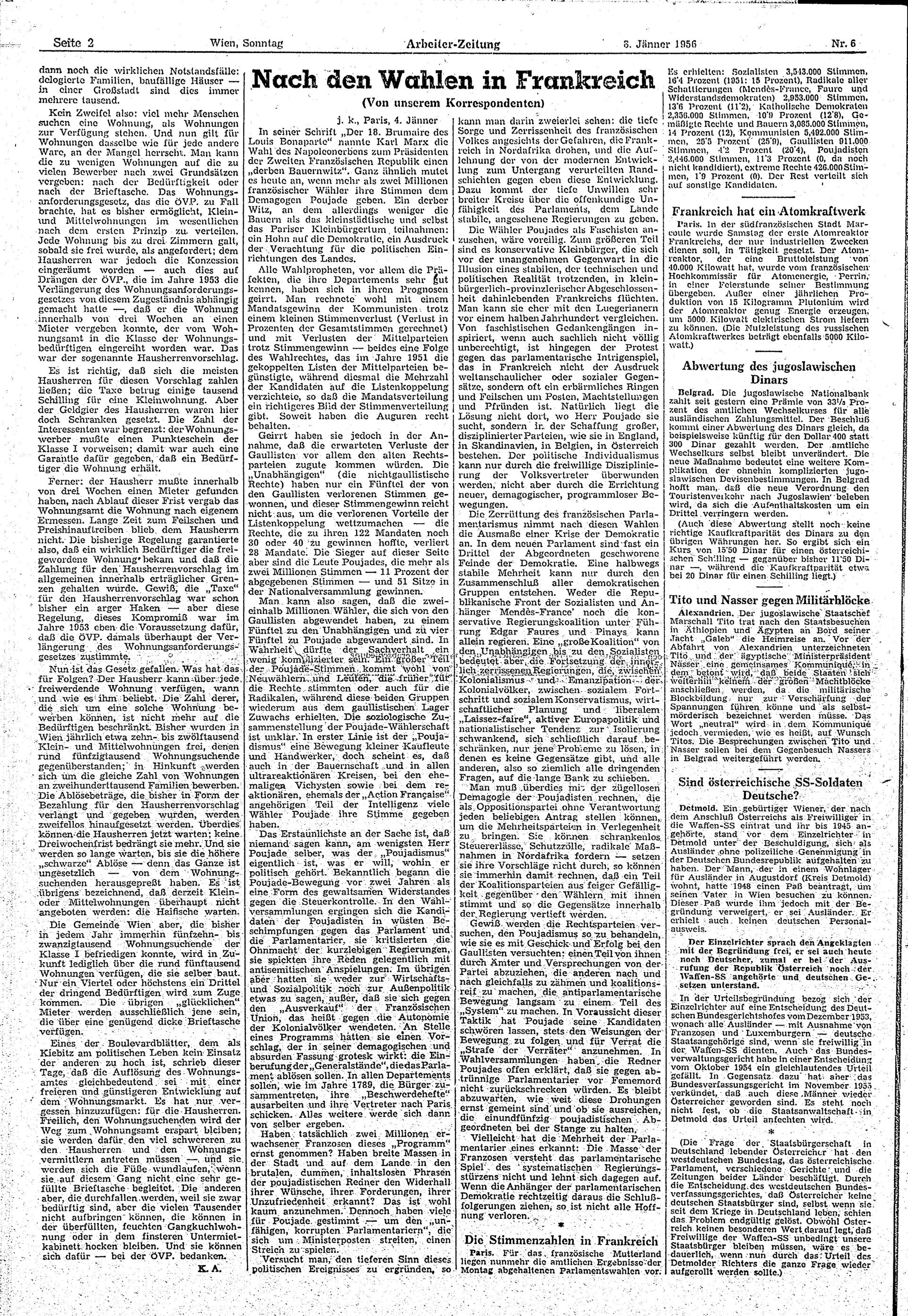 Ausgabe So. 08.01.1956, Seite 2